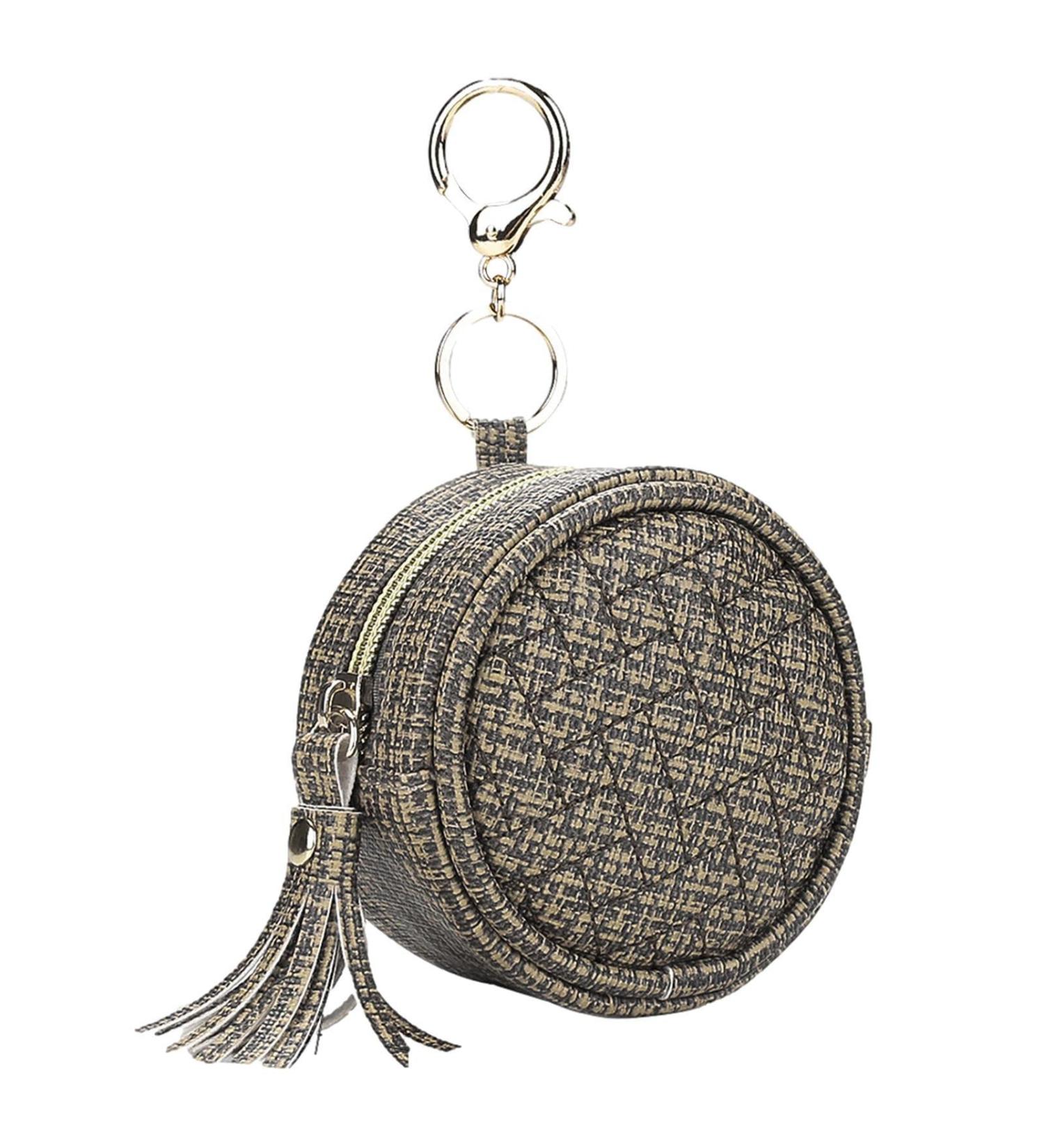 Sloane Pacifier Cover with Clip - Diaper Bag Accessory Binky Clip Pouch for Girls Dark Brown Zipper Container for Travel & Outdoor - Buy Online on GoSupps.com