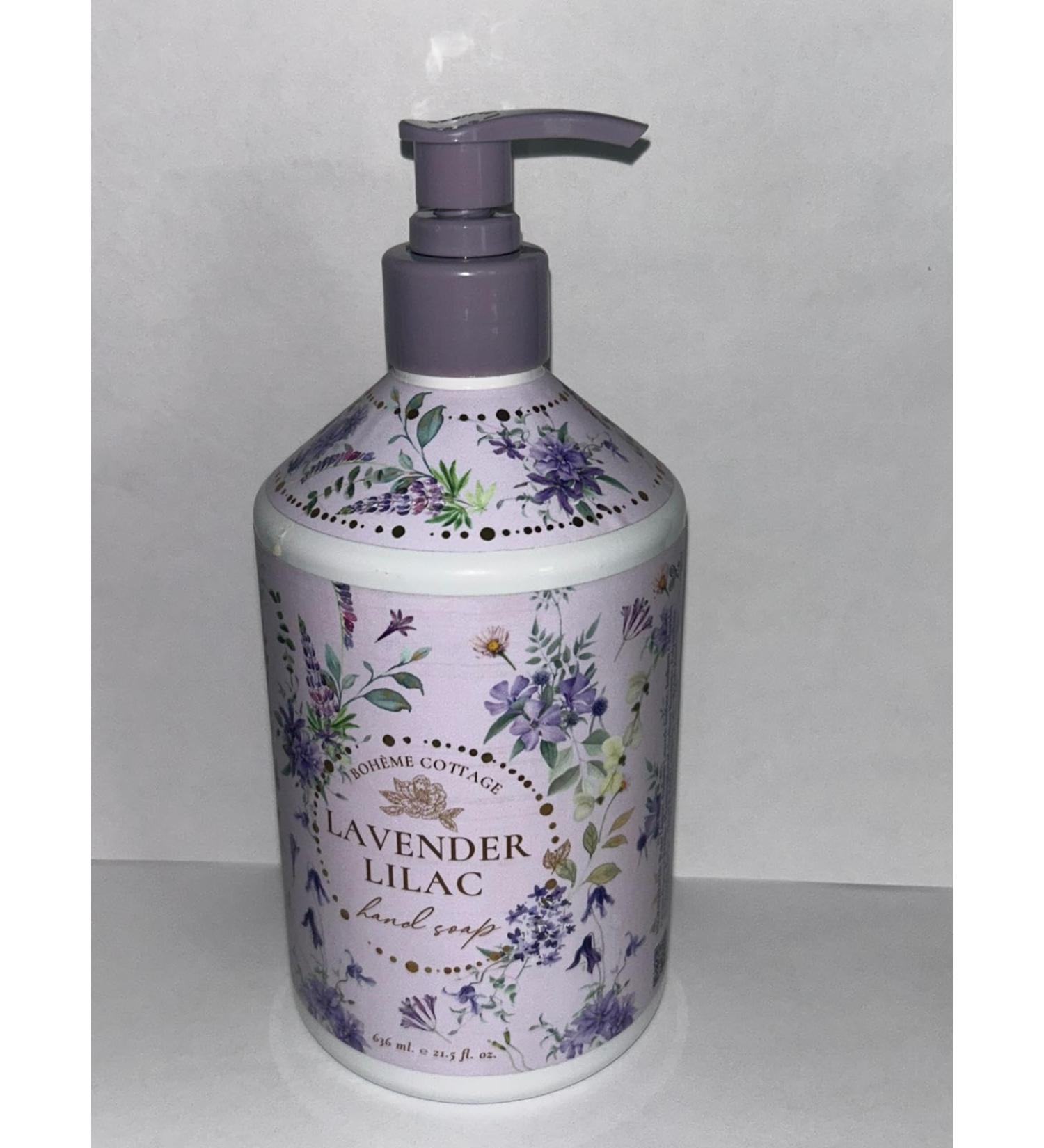 Lavender Lilac Hand Soap 21.5 fl oz | Gentle & Moisturizing Formula with Essential Oils | Refreshing Floral Scent