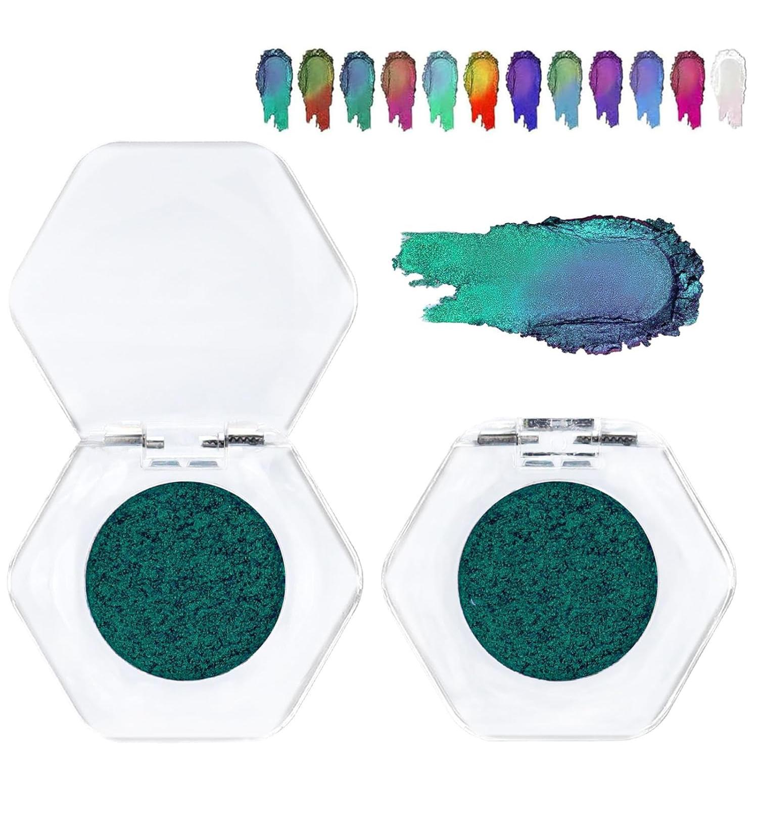 Adriana Nicole Cosmetics Eyeshadow Ethereal Eyeshadow Adriana Nichole Cosmetics Sparkling Eyeshadow Ethereal Single Color-shifting Eyeshadow Suitable for All Skin Types (Style I) - Buy Online on GoSupps.com