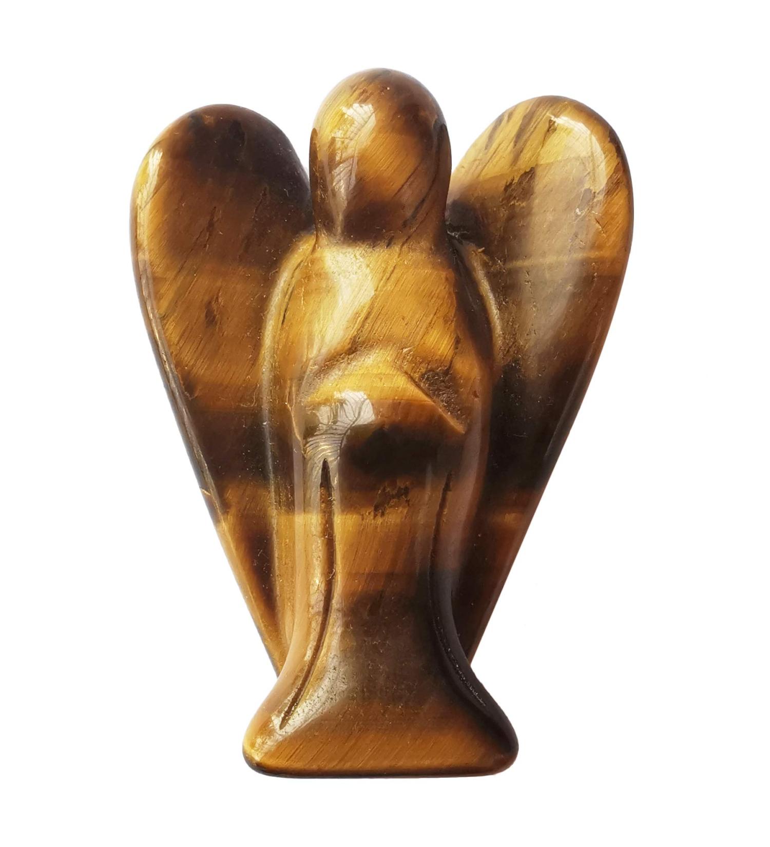 Lovionus89 Tiger Eye Guard Gaugel Statue - Hand-Carved Stone Healing Crystal Decoration (5cm/50mm) for Home & Bag - Buy Online on GoSupps.com