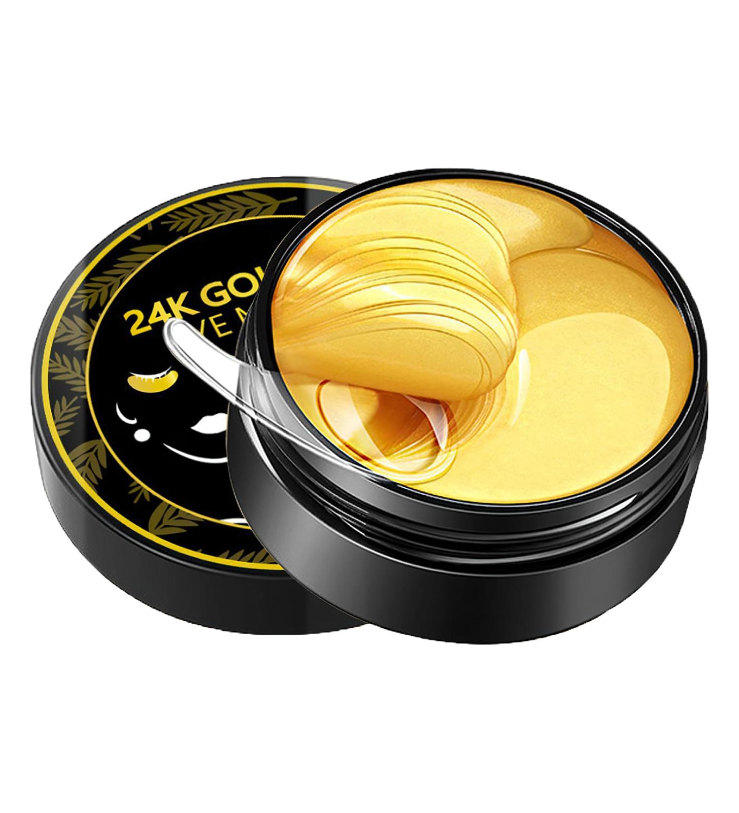 MIELIKKI 60 Pcs 24K Gold Under Eye Patches - Anti-Aging Collagen Gel Masks for Puffiness Dark Circles & Fine Lines - Moisturizing Treatment - Buy Online on GoSupps.com