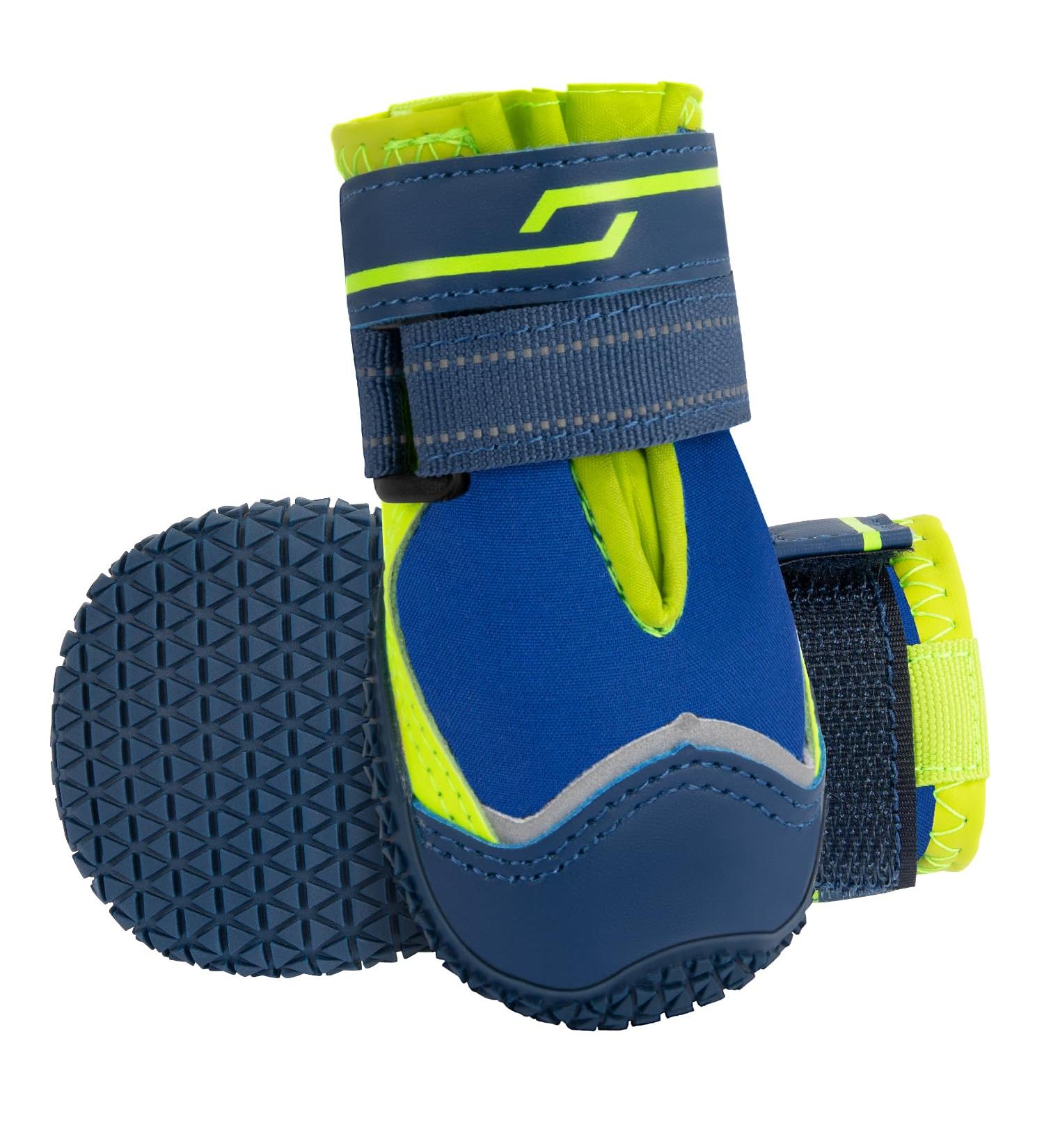 Eyin Dog Shoes - Water-Repellent Paw Protection for All Dog Sizes | Non-Slip Sole & Reflective Velcro | Outdoor Sports | Size 7 - Blue (2 Pieces) - Buy Online on GoSupps.com