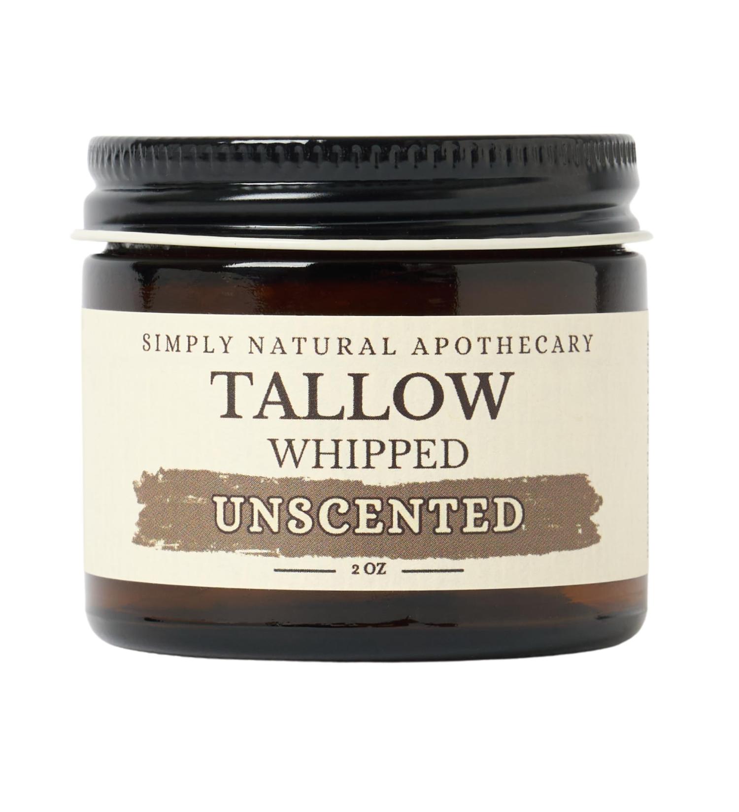 Beef Tallow for Skin Care Face Hands - Natural Moisturizer - Whipped - Organic Grass-Fed Beef Fat - Vitamins A D E K - Dry Skin Baby Diaper Cream - Hydrating - Handmade - Unscented - 2 oz Jar - Buy Online on GoSupps.com