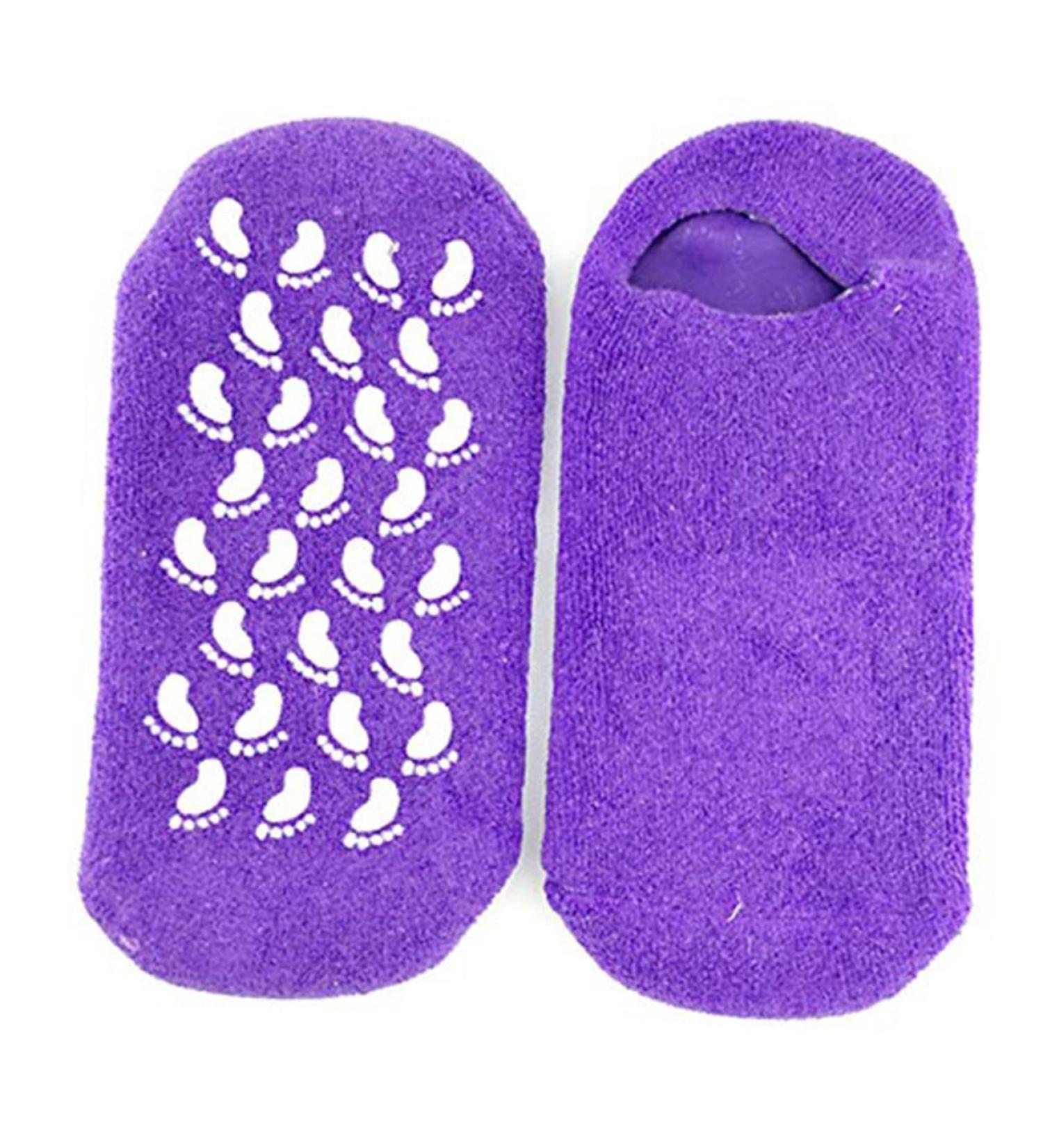 Housoutil 1 Pair Dry Cracked Gel Socks Soft Gel Socks Spa Socks Womens+Pumps Womans Socks Feet Moisturizer Socks Whitening Cotton Sock Moisturizing Miss Repair Socks Purple - Buy Online on GoSupps.com