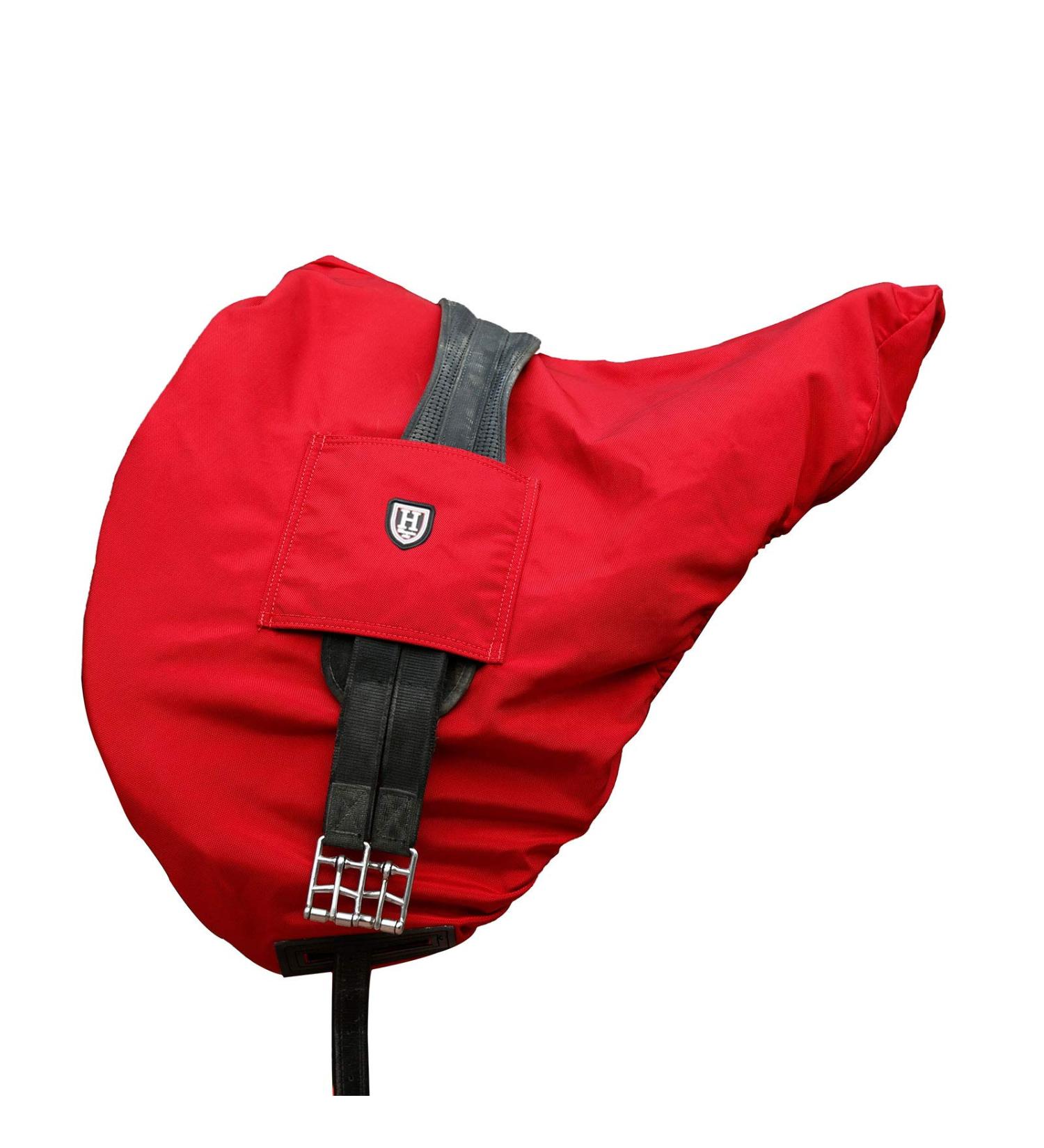 Harrison Howard Premium Waterproof/Breathable Fleece-Lined Long-lasting Outer Damage Protection Saddle Cover for Dressage Scarlet Red Dressage-One Size Scarlet Red - Buy Online on GoSupps.com
