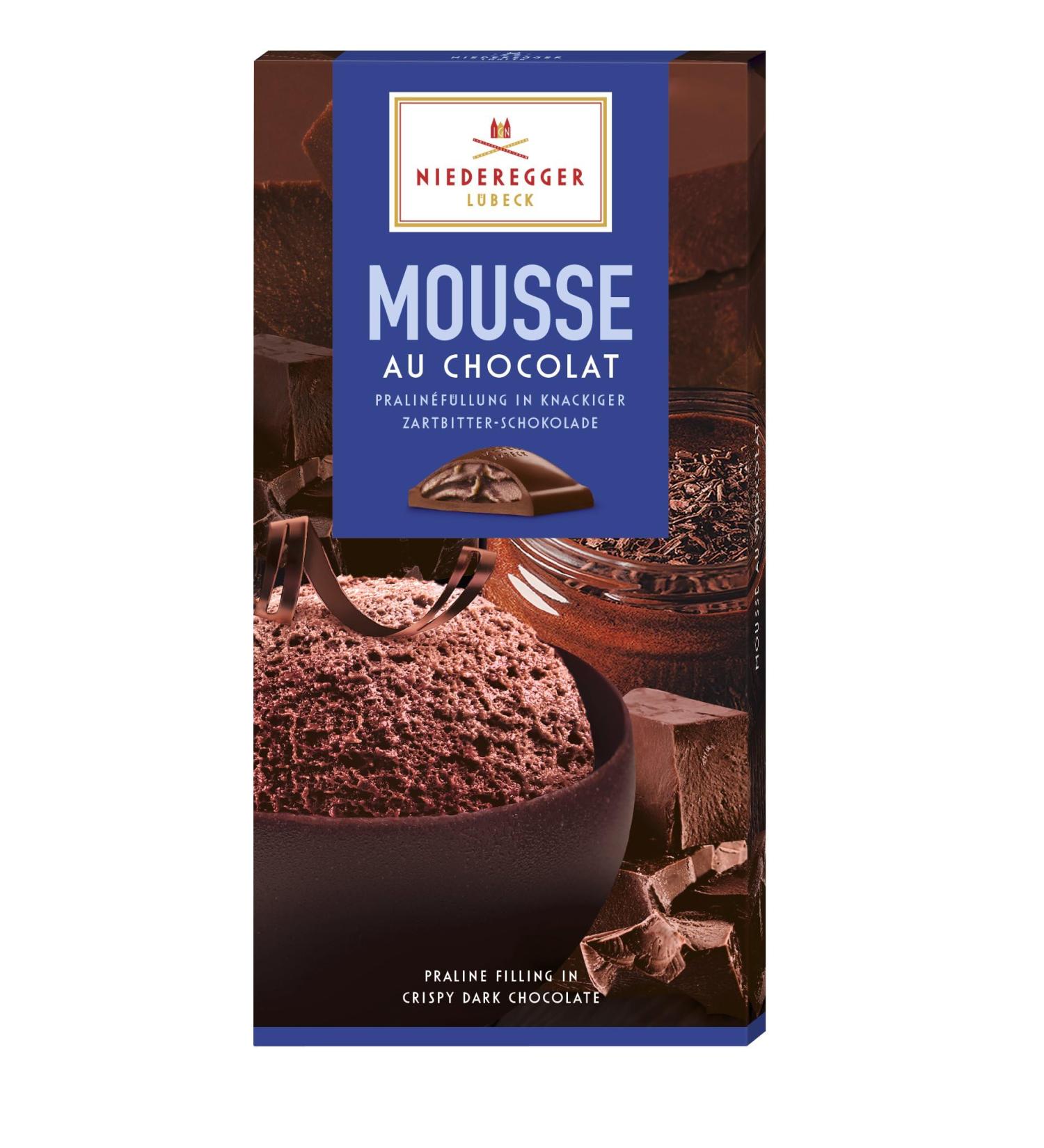 Niederegger Praline Chocolate mousse board with crispy cover 100 g