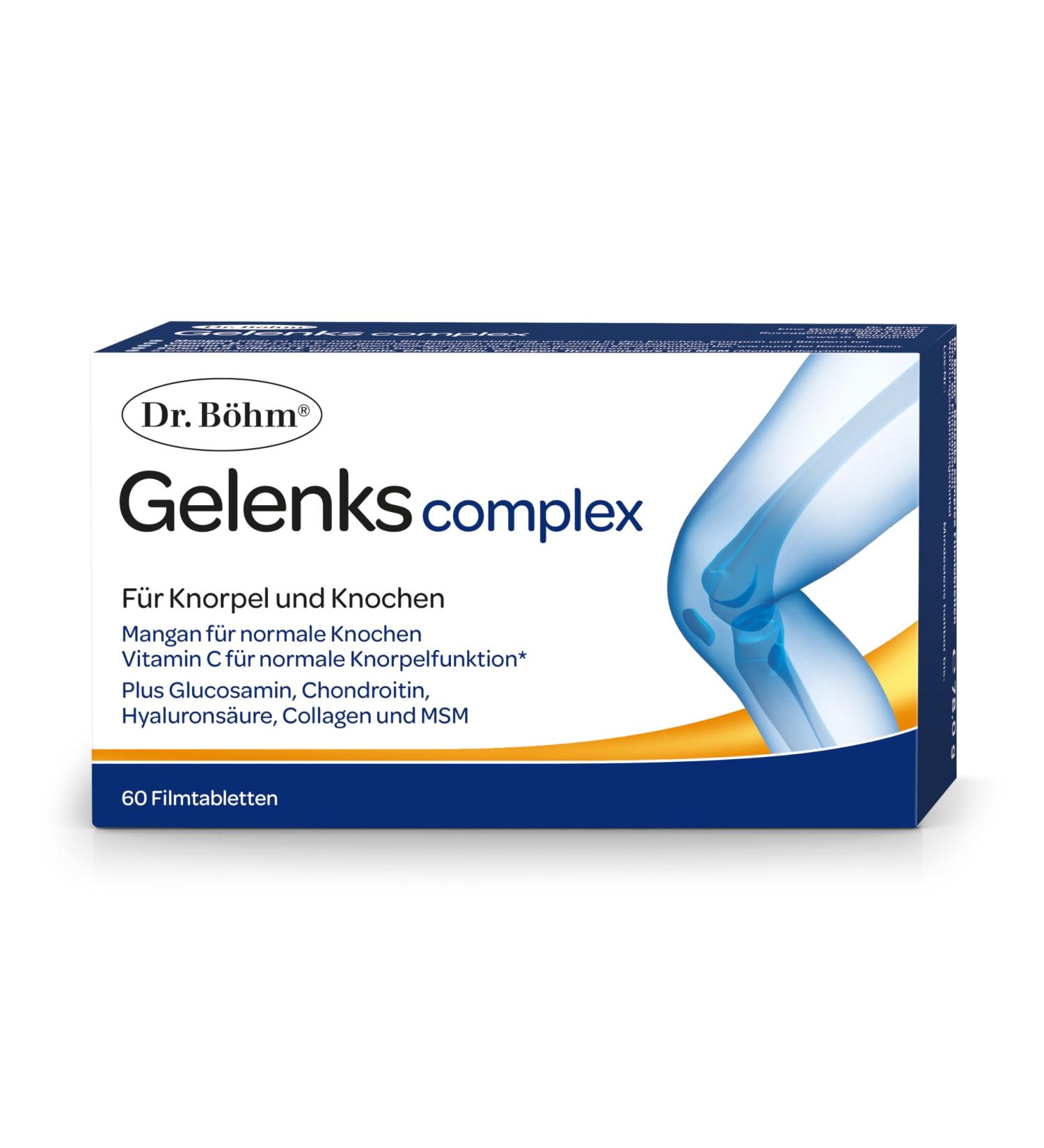 Dr. B hm Joint Complex Dietary Supplement for Cartilage Bones & Joints | 60 Tablets for Optimal Joint Health - Buy Online on GoSupps.com