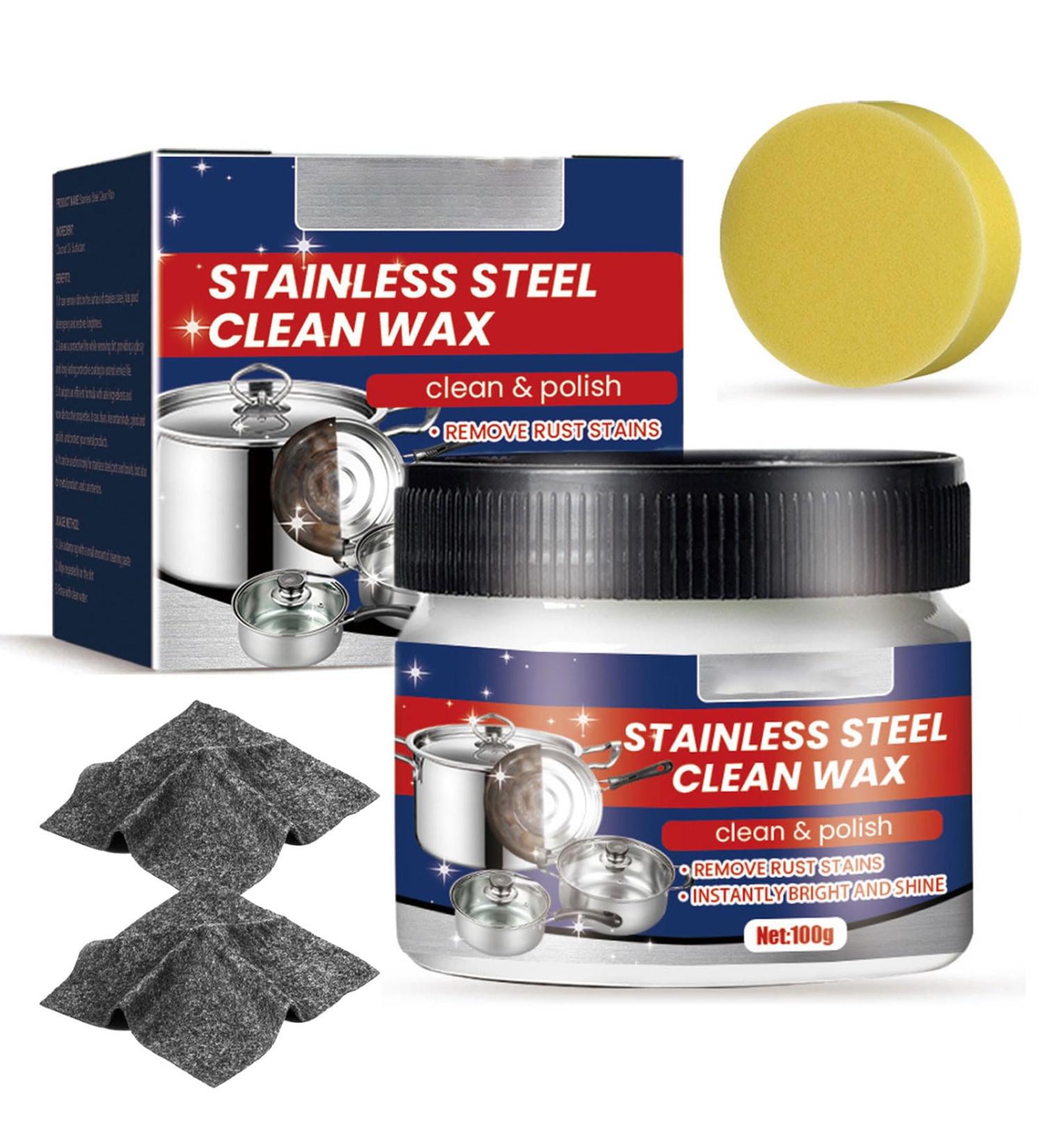 Stainless Steel Clean Wax | Magical Nano-Technology Cleaning Paste for Pots & Pans - Buy Online on GoSupps.com