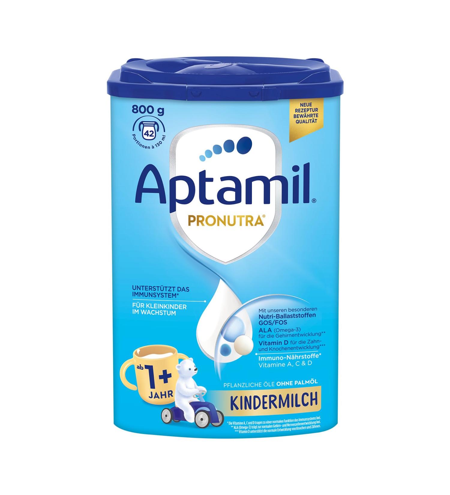 APTAMIL Children's Milk 1+ | Nutrient-Rich Formula for Growing Kids | 800g - No Palm Oil - 42 Portions of 130ml - International Shipping Available - Buy Online on GoSupps.com