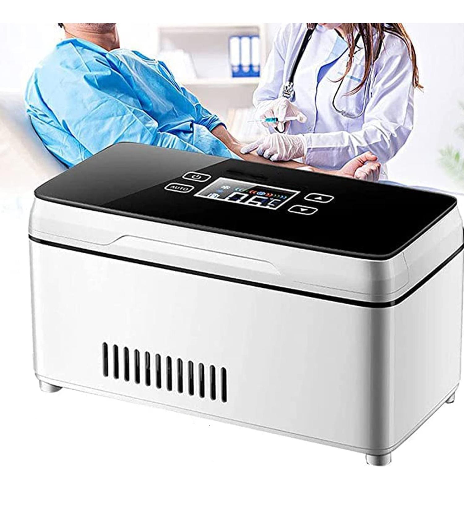 Insulin Cooler Case Portable Insulin Cooler Box Car Small Refrigerator USB Mini Medicine Refrigerator Led Display 0-18 Drug Reefer Cooler Travel (2battery) - Buy Online on GoSupps.com