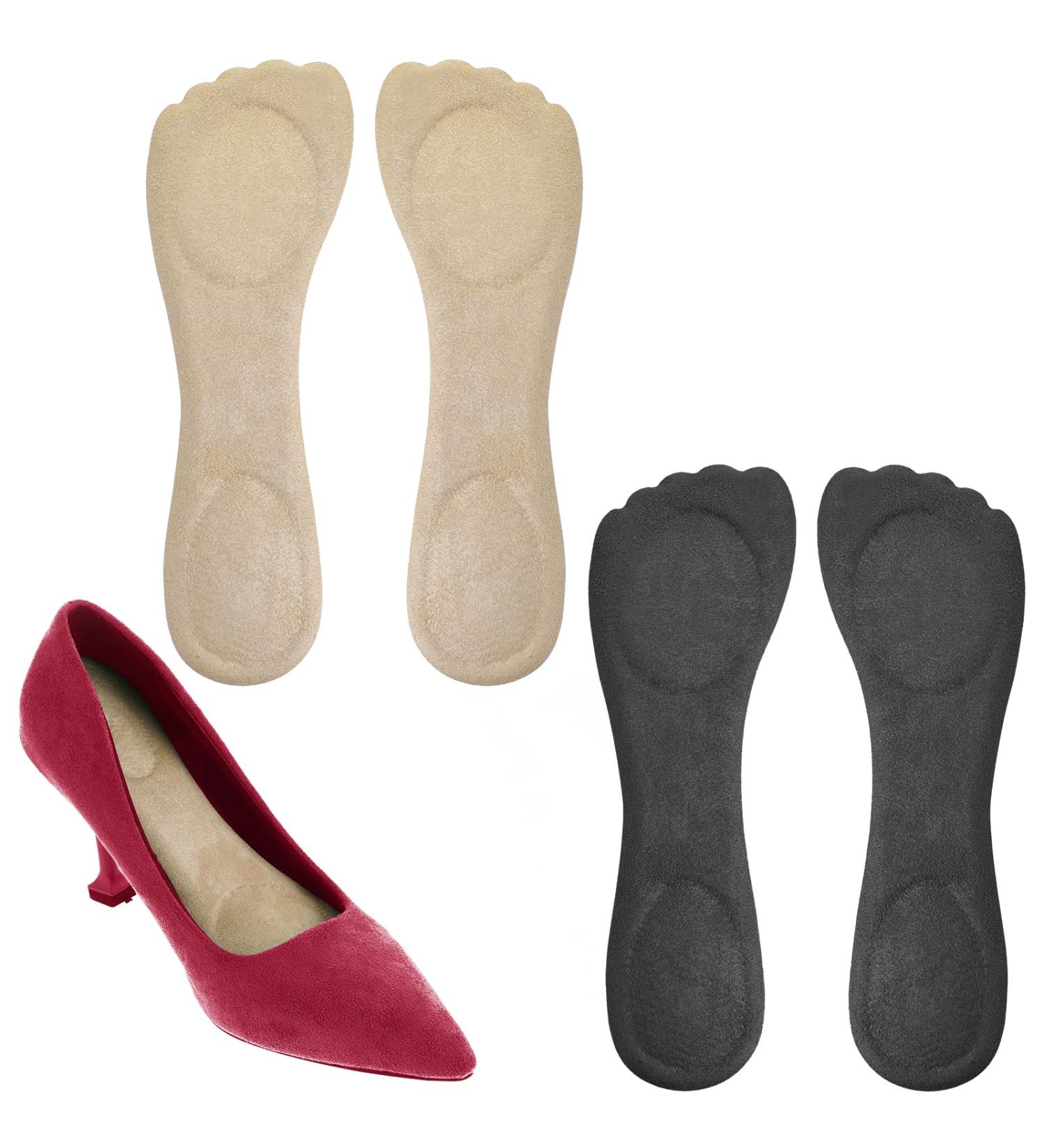 2 Pairs High Heel Insoles for Women | Breathable Gel Cushions for Foot Pain Relief | Metatarsal & Arch Support - Buy Online on GoSupps.com