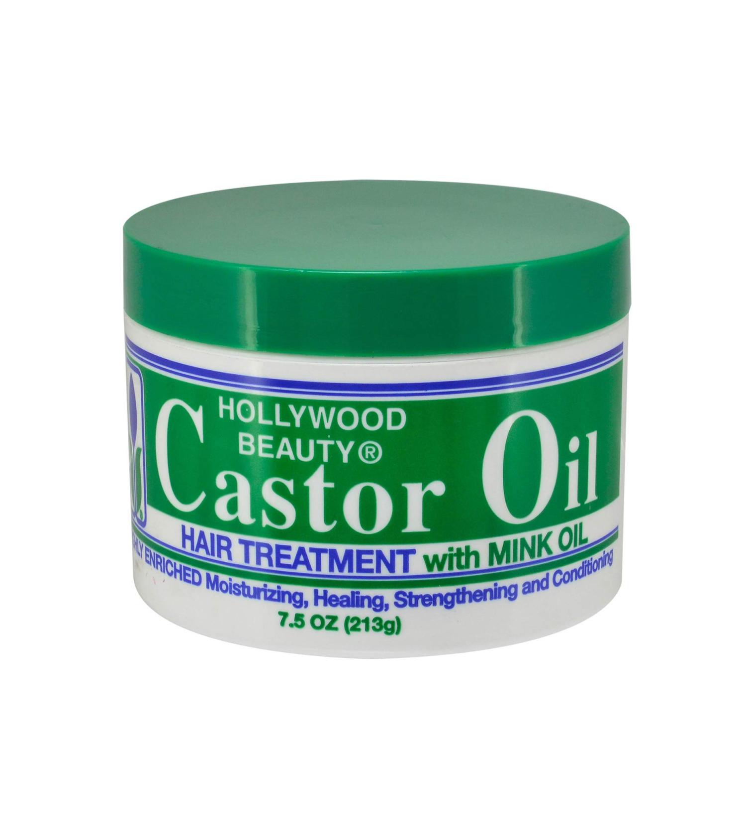 Hollywood Beauty Castor Oil Hair Treatment with mink 7.5 oz (Pack of 6)