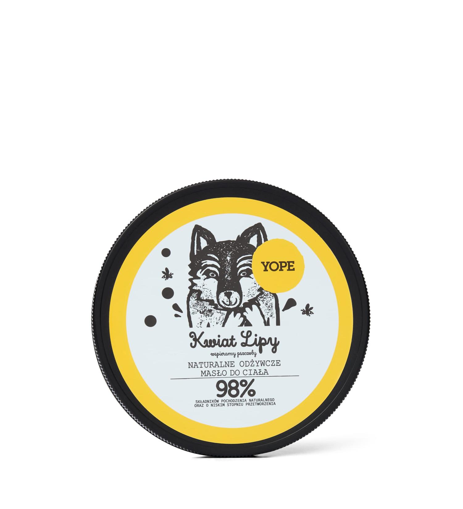 Yope Vegan Linden Blossom Body Butter - 98% Natural Ingredients | 200ml - Premium International Shipping - Buy Online on GoSupps.com