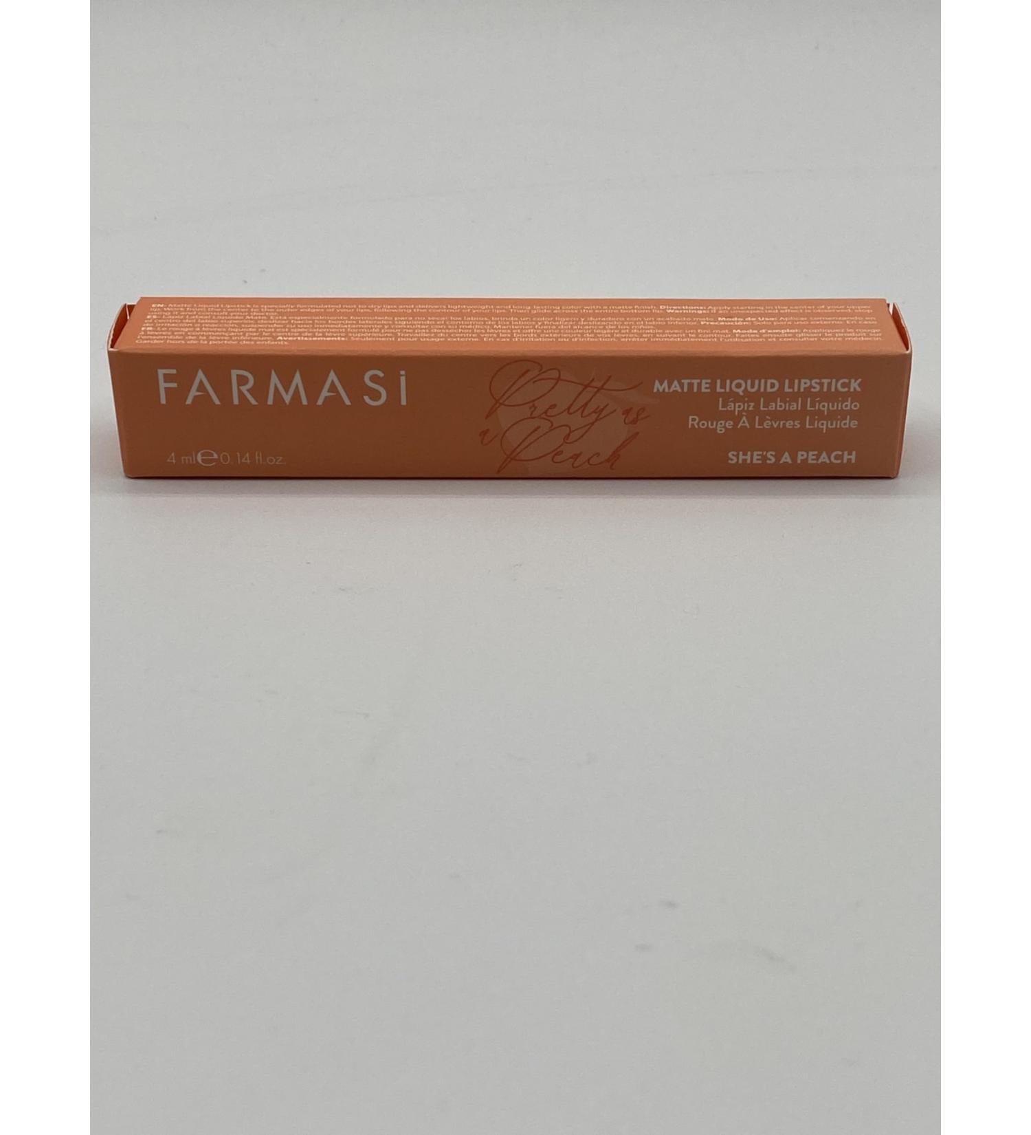 FARMASi Liquid Matte Lipstick "She s a Peach" - 4ml | Long-Lasting Highly Pigmented Comfortable Wear - Shop Internationally - Buy Online on GoSupps.com