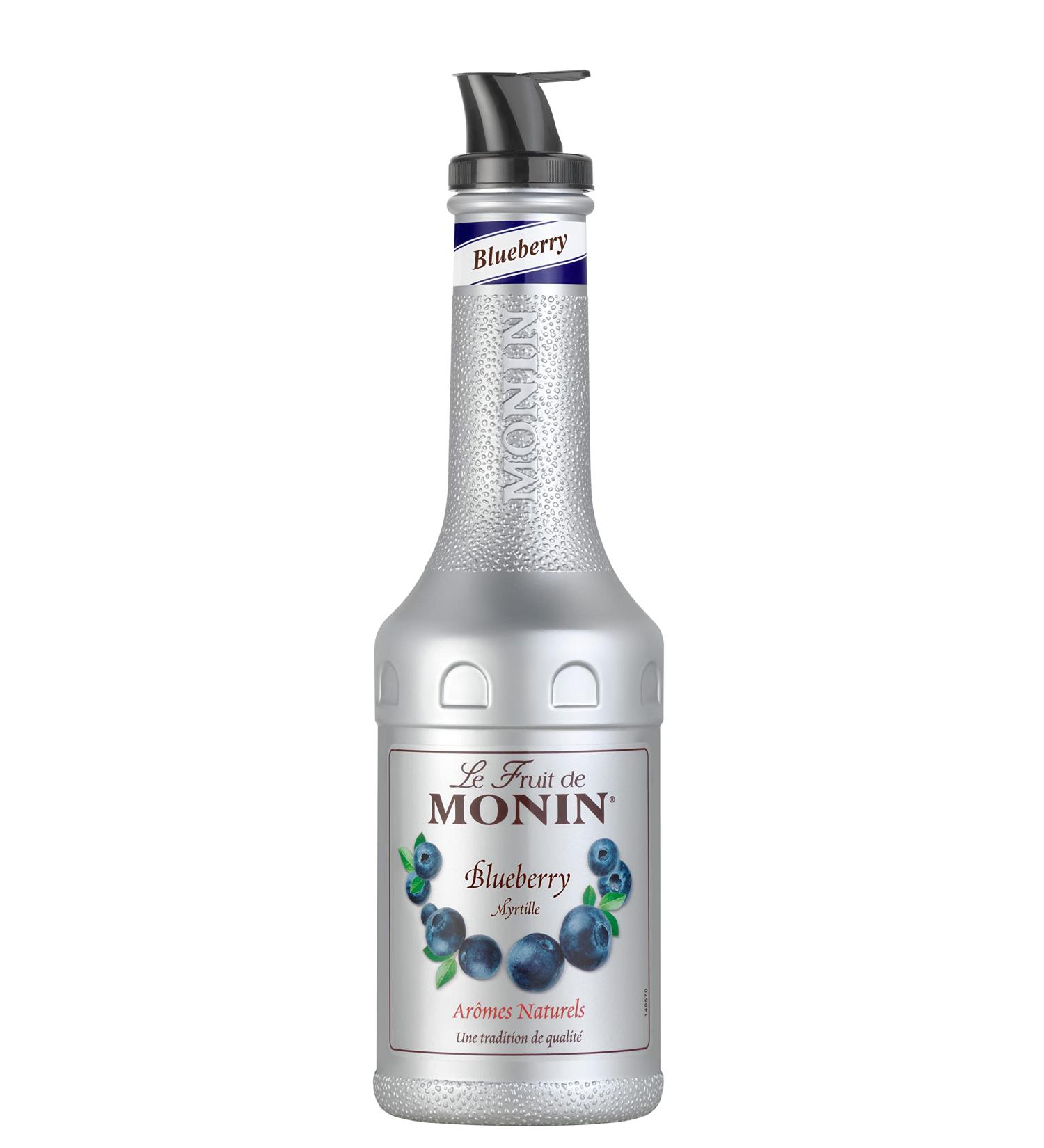 MONIN Blueberry Fruit Mix Puree 1 Litre - Ideal for Cocktails, Smoothies, and Mocktails | Vegan-Friendly, Allergen-Free, 100% Natural | 2-in-1 Blueberry Puree and Sugar Syrup Hybrid - Buy Online on GoSupps.com
