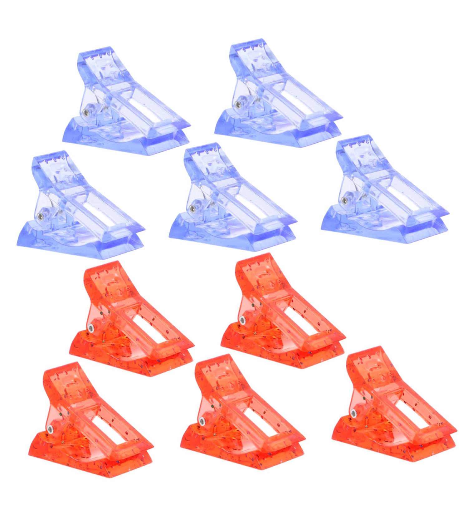 HAKIDZEL 12pcs Nail Clip Nails Gel Nail Tip Fixing Clamp Finger Nail Tip Clamp Finger Extension Clip Fake Nails Kit Nail Art Clip Finger Clip Acrylic Nail Tips Fixture Red Crystal Plastic 4X3X2CM Red - Buy Online on GoSupps.com