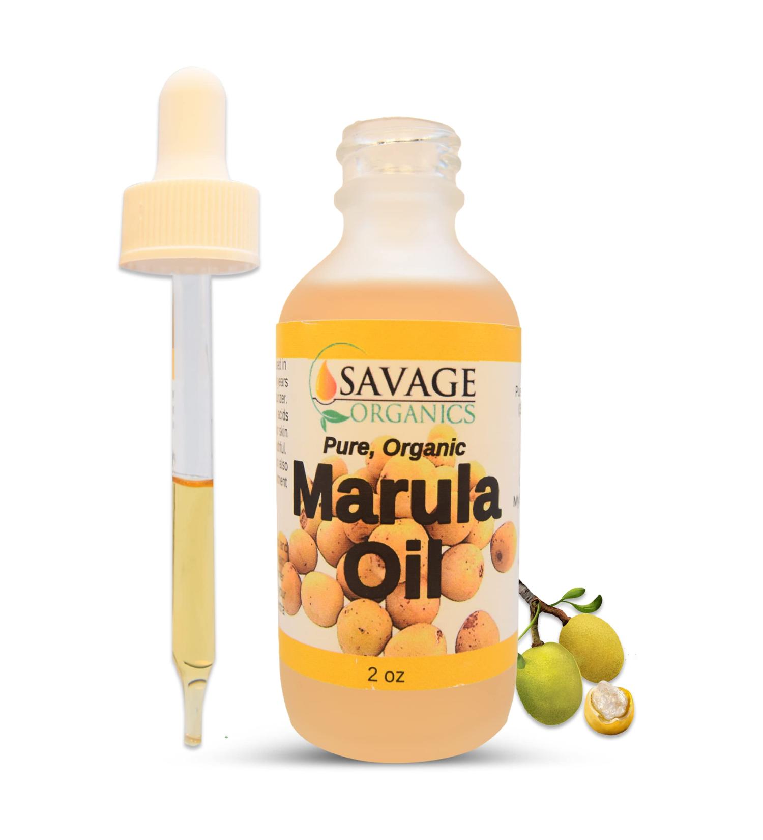 Organic Cold Pressed Marula Oil - Natural Facial & Hair Oil 2 oz | Premium Quality - Buy Online on GoSupps.com
