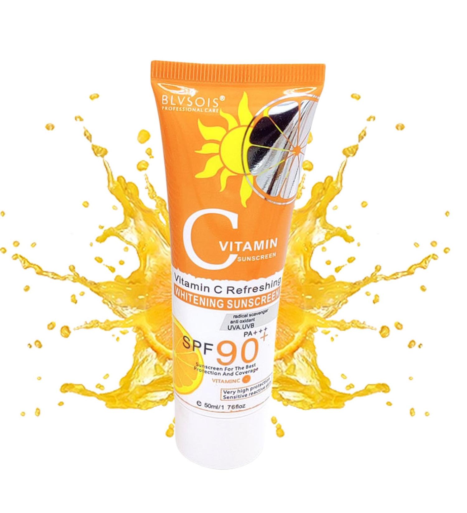 Rosarden Sunscreen for Face - SPF 90 Oil-Free Moisturizing Serum with Vitamin C Travel Size - Broad Spectrum Sun Protection - Buy Online on GoSupps.com