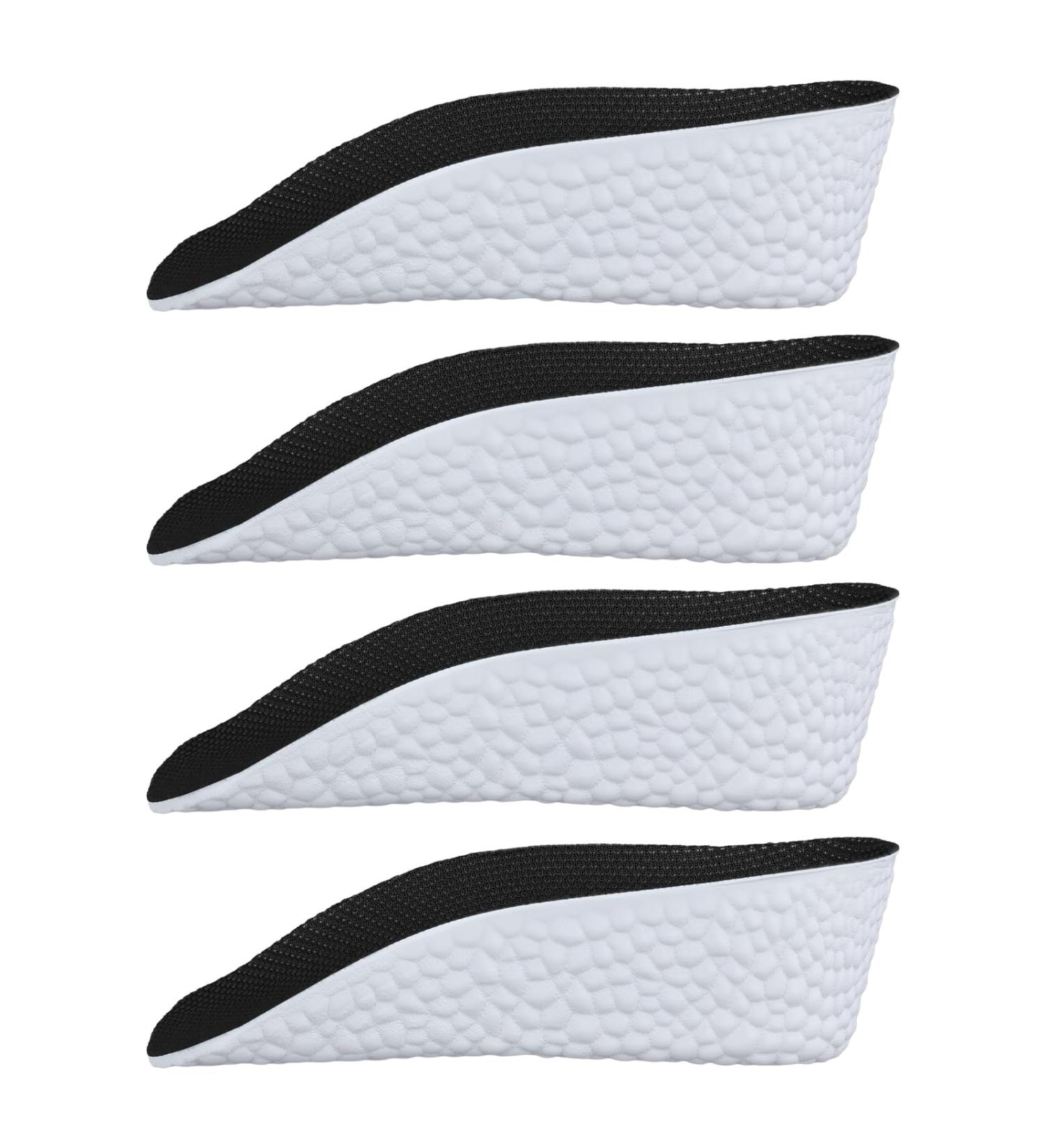 2 Pairs Orthopedic Height Increase Insoles - 1.38 Inch Arch Support Pads for Men & Women - Black High Heel Cushions - Buy Online on GoSupps.com