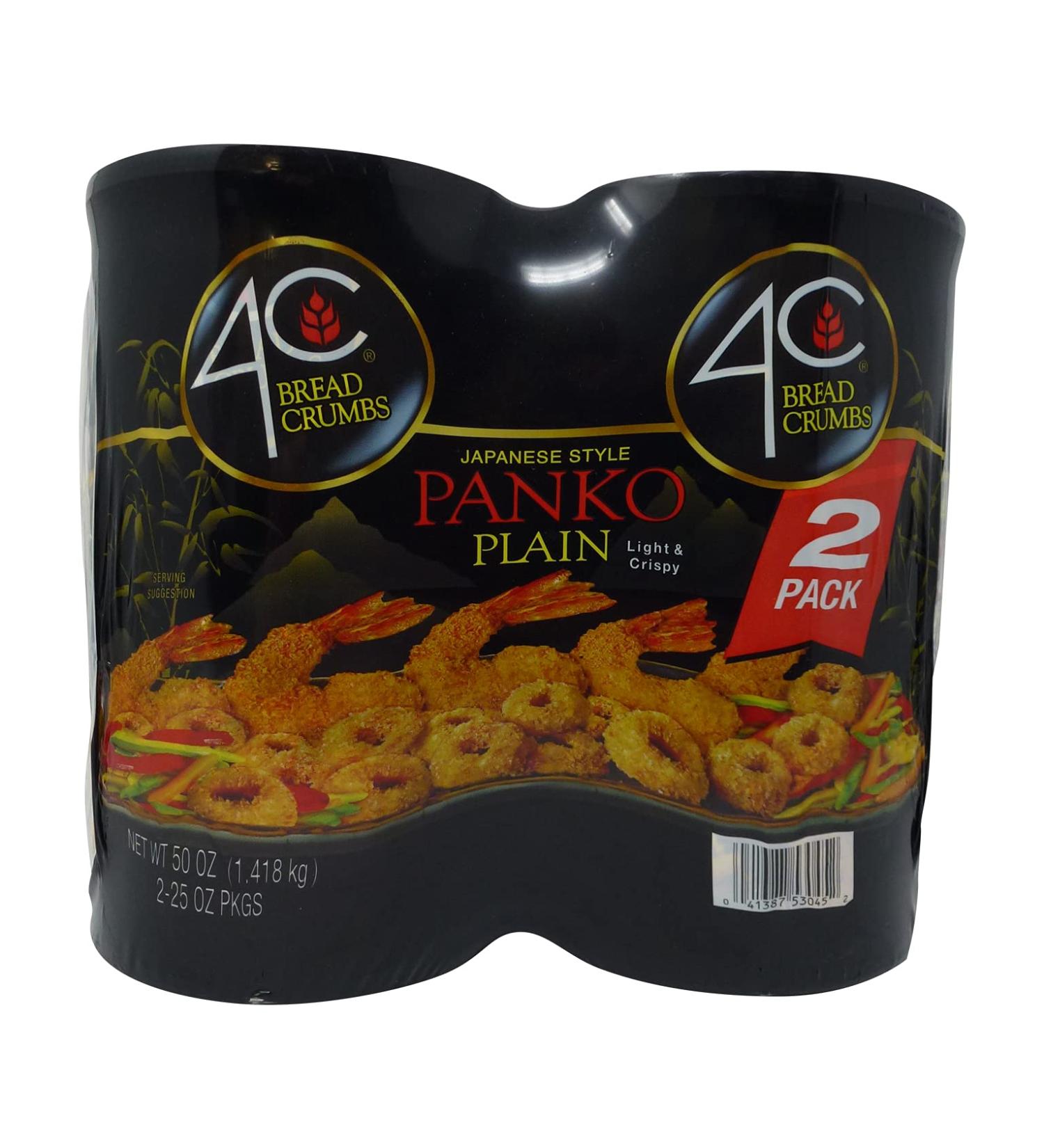 4C Plain Japanese Style Panko Bread Crumbs, 2 Pack