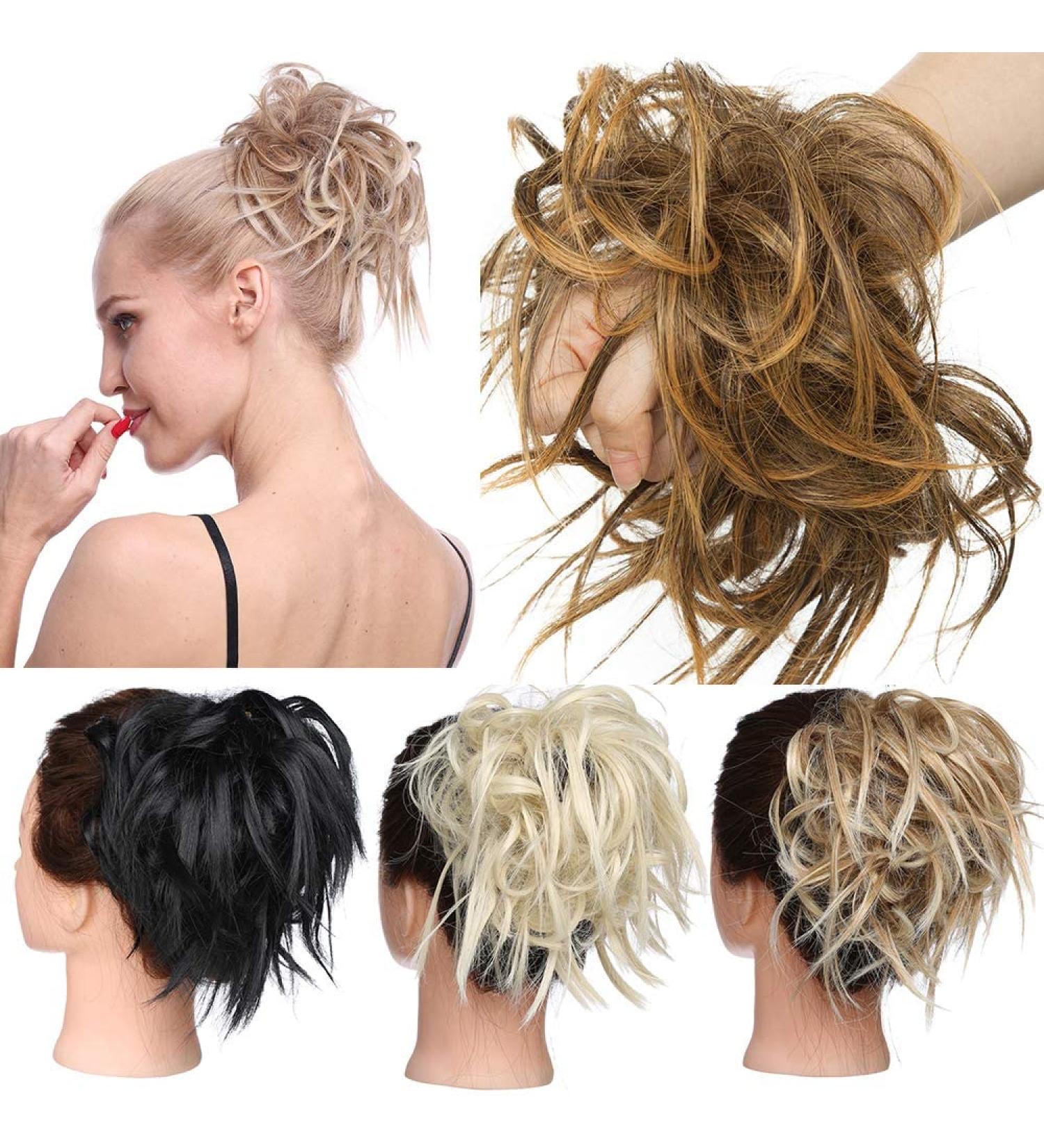 Shop Tess Hair Part Dutt Tie - Affordable 45g Brown Ombre Hair Extensions for Stylish Updos - Buy Online on GoSupps.com