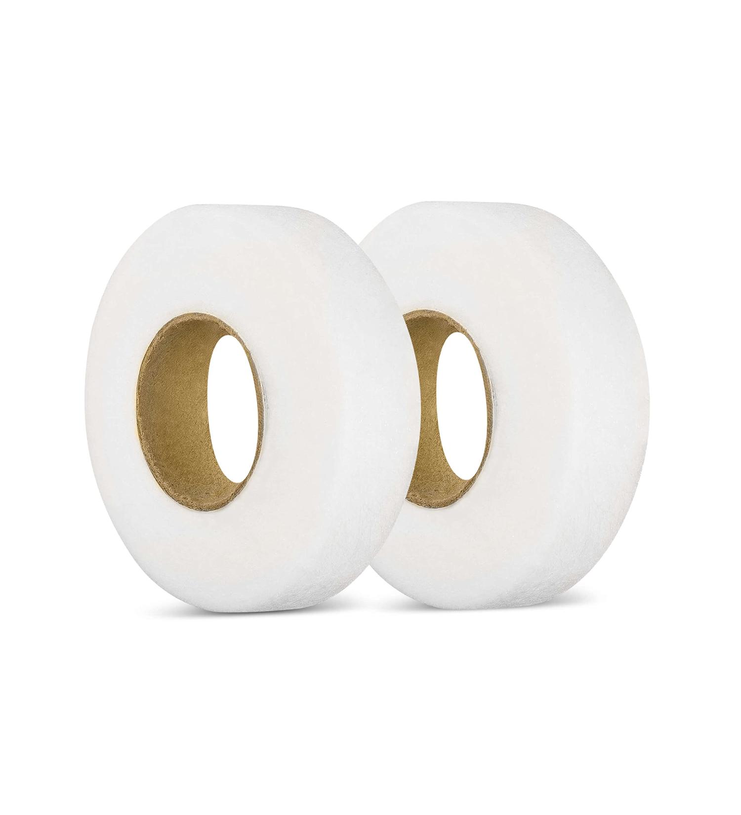 CZ Store Iron-On Fabric Tape 0.78-inch 70 Yard 2-Pack White Fusible Adhesive Hemming Strip for Curtains Clothes Pants Pillow Case Uniform - Buy Online on GoSupps.com