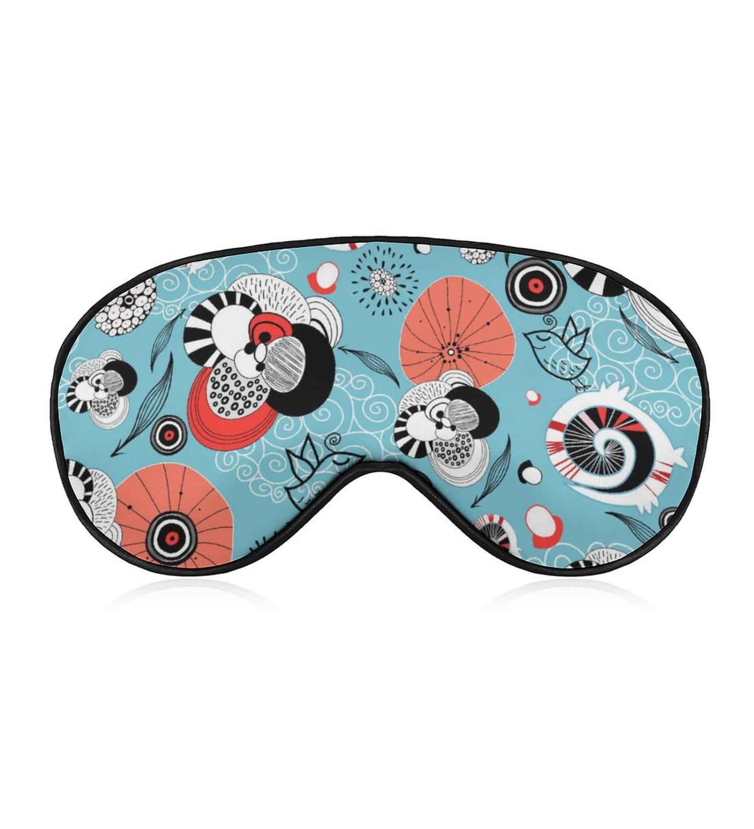 Abstract Texture Animal Sleep Mask - Adjustable Strap, Blocks Light - Men Women - Buy Online on GoSupps.com