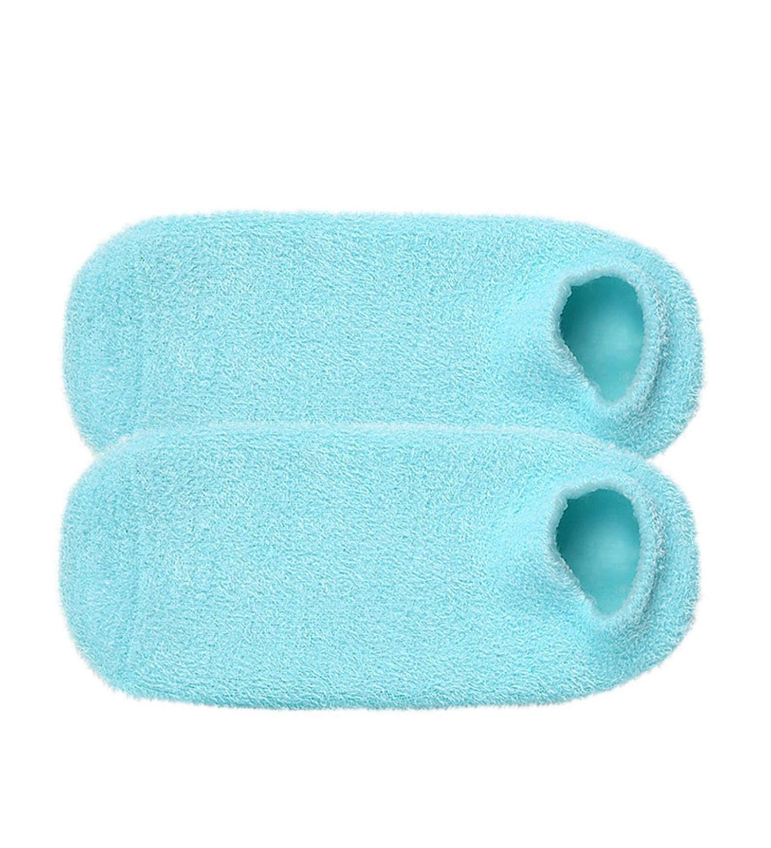 Moisturizing Socks Foot Care Socks Moisturizing Nourishing Remove Cracked Dryness Skin Reusable Foot Gel Socks (Blue) - Buy Online on GoSupps.com