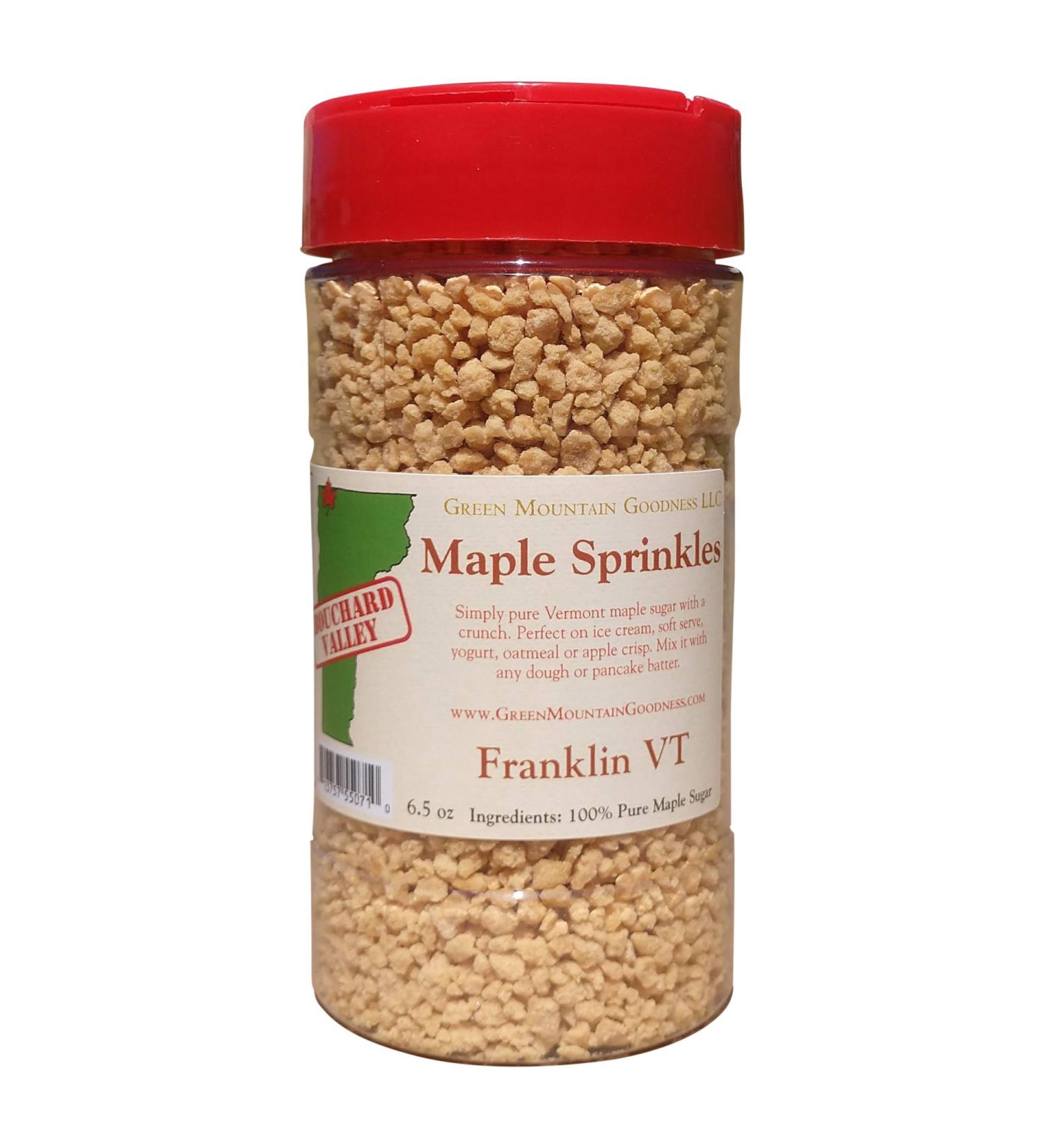 Vermont Maple Sprinkles Crunch - Ideal for Ice Cream & Yogurt | Pure & Delicious - Buy Online on GoSupps.com