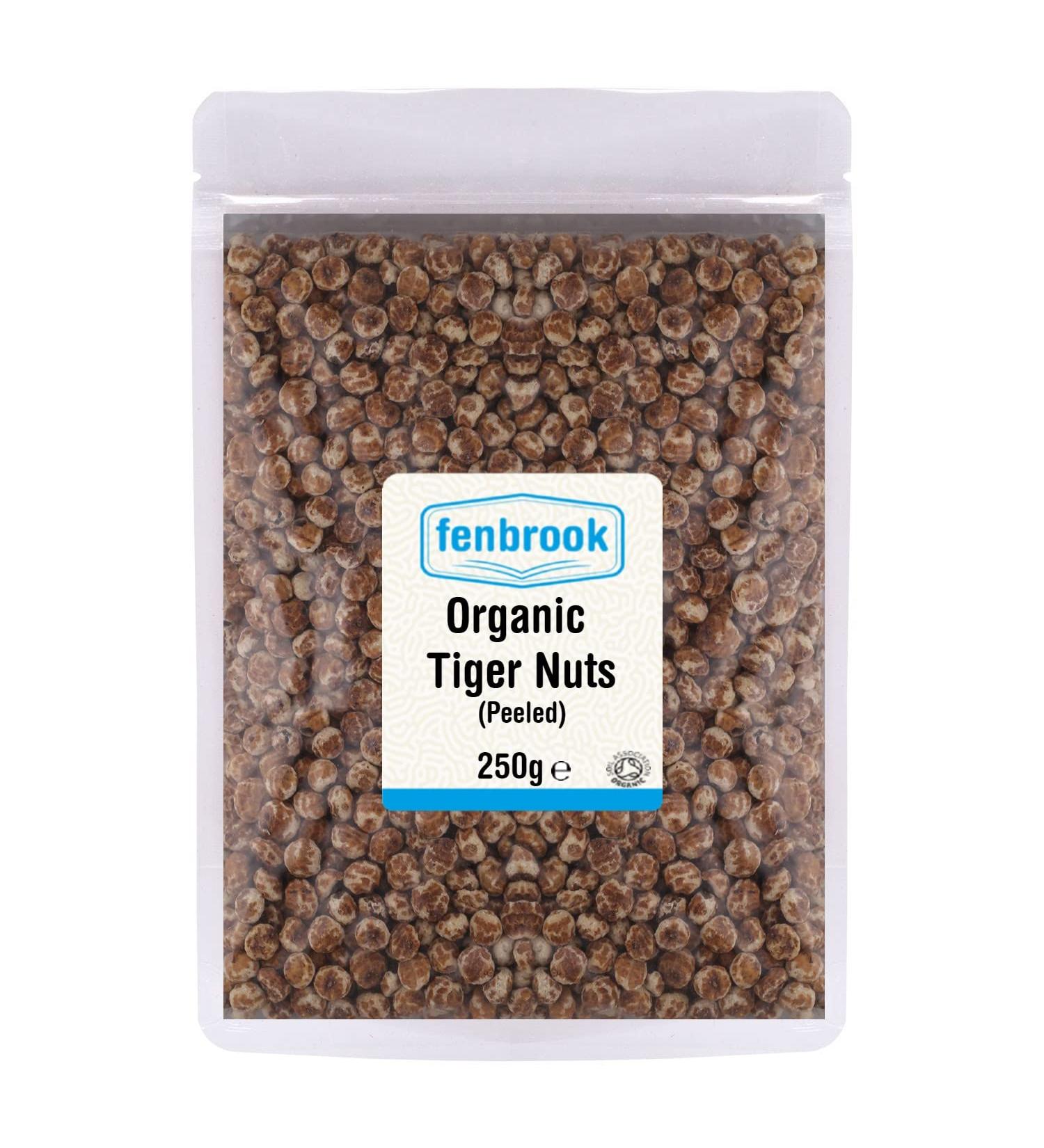 Organic Peeled Tiger Nuts 250g | Certified Organic by Fenbrook Organic - Buy Online on GoSupps.com