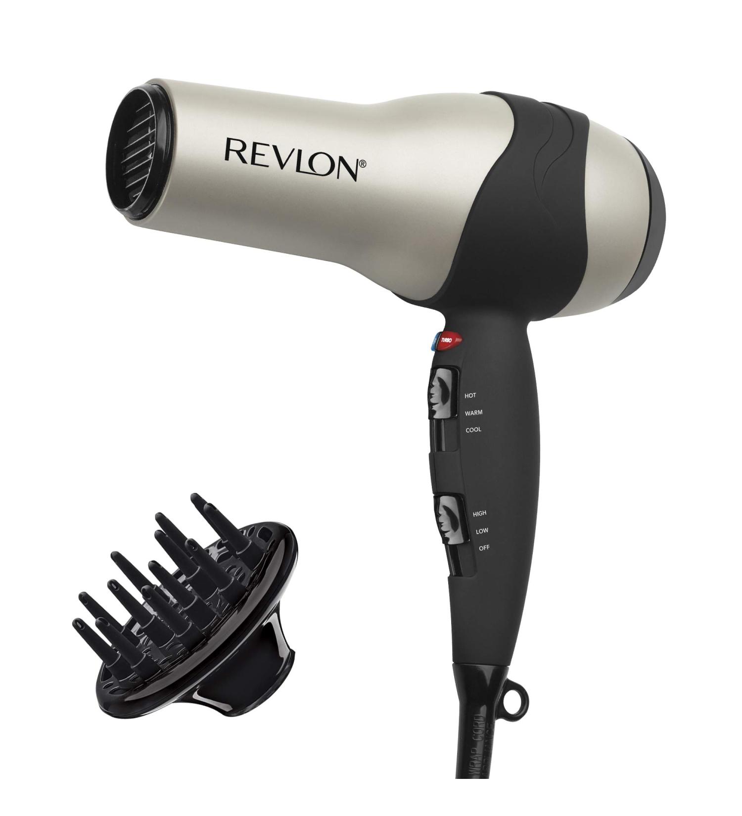 Revlon Turbo Hair Dryer | 1875 Watts | Fast Dry & Maximum Shine | Silver/Grey - Buy Online on GoSupps.com
