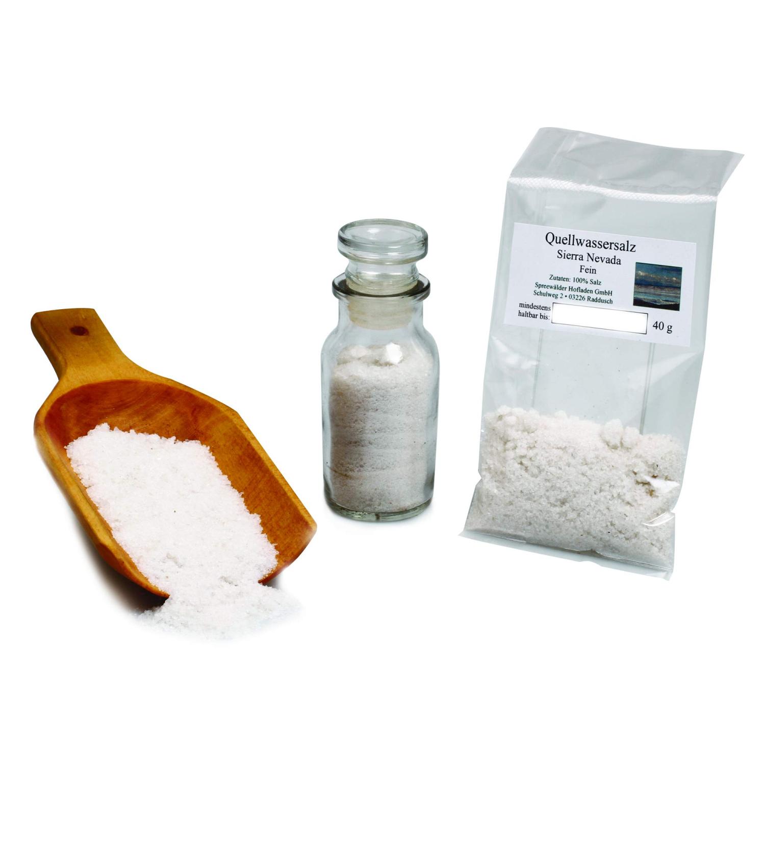  Feine W rze Sierra Nevada Unrefined Spring Water Salt rich in minerals Andalusia Spain finely spiced 40g - Buy Online on GoSupps.com