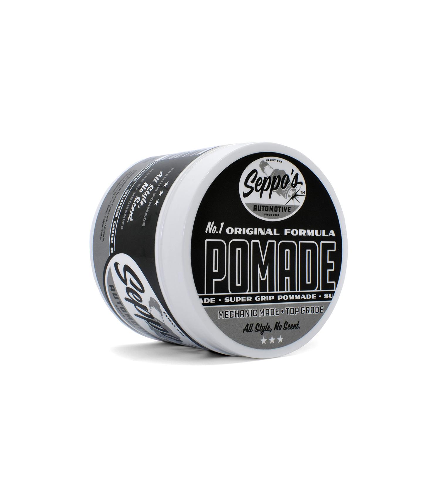 Seppo's Unscented Super Grip Pomade - Strong Hold Hair Styling for All Hair Types | Free International Shipping - Buy Online on GoSupps.com
