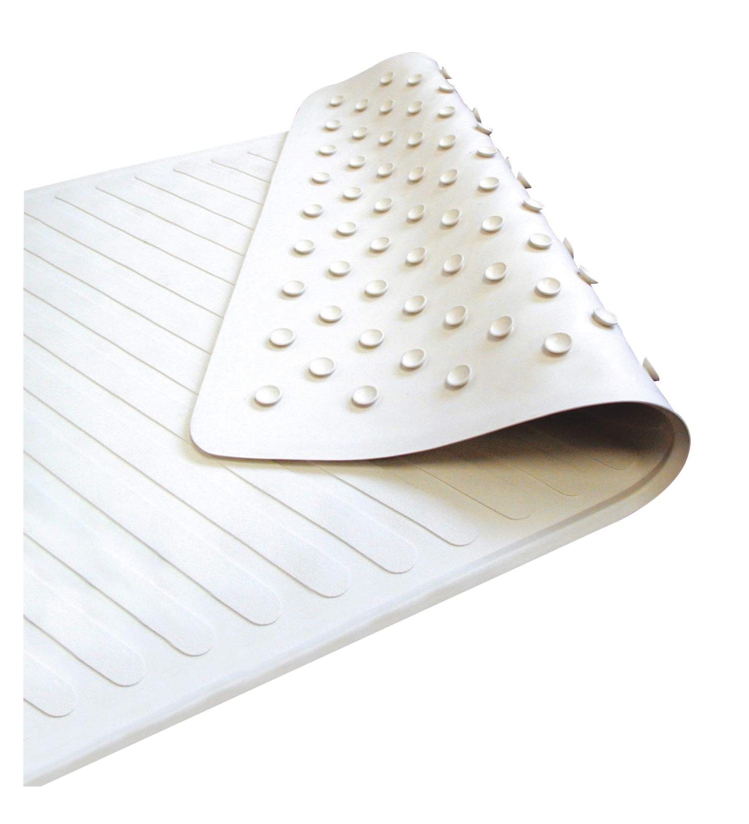 Carex Nonslip Tub Mat - Shower & Bathtub Mat White (28x16 inches) - Buy Online on GoSupps.com