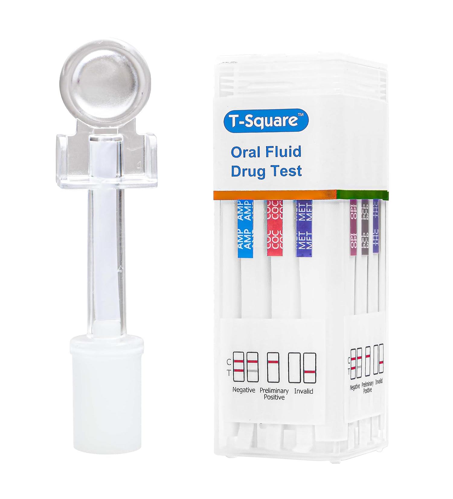 Prime Screen 6 Panel Oral Saliva Drug Test Kit - AMP COC MET OPI PCP THC - 1 Pack for Employment and Insurance Testing - ODOA-166 - Buy Online on GoSupps.com