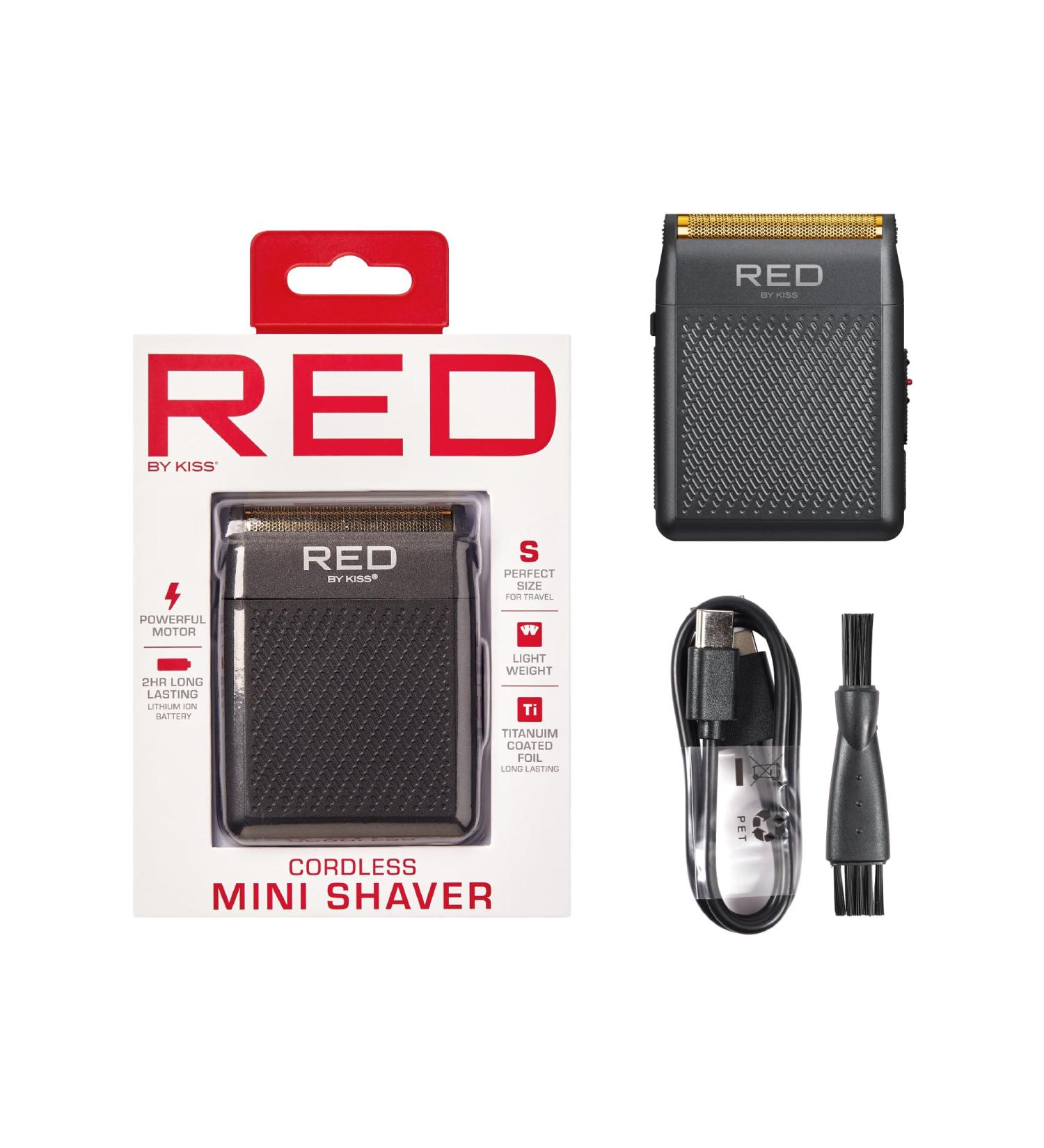 RED by Kiss Cordless Mini Shaver for Men - Compact USB-C Charging Long Battery Life Travel-Friendly Design - Buy Online on GoSupps.com