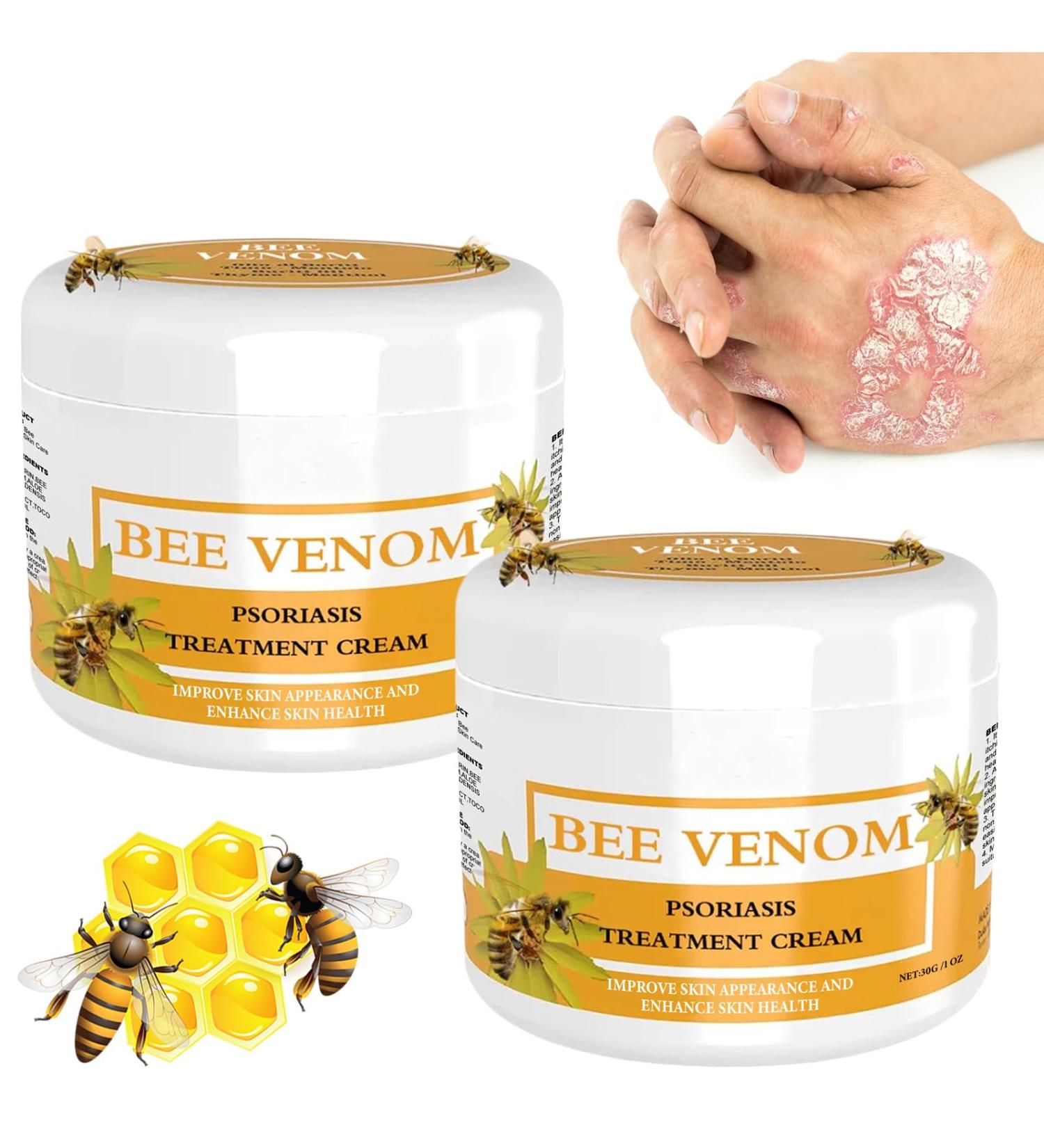 Beeergift Salbe Cream for Psoriasis | Professional Bee Venom Skin Repair & Soothing Relief | 2 Pieces - Buy Online on GoSupps.com