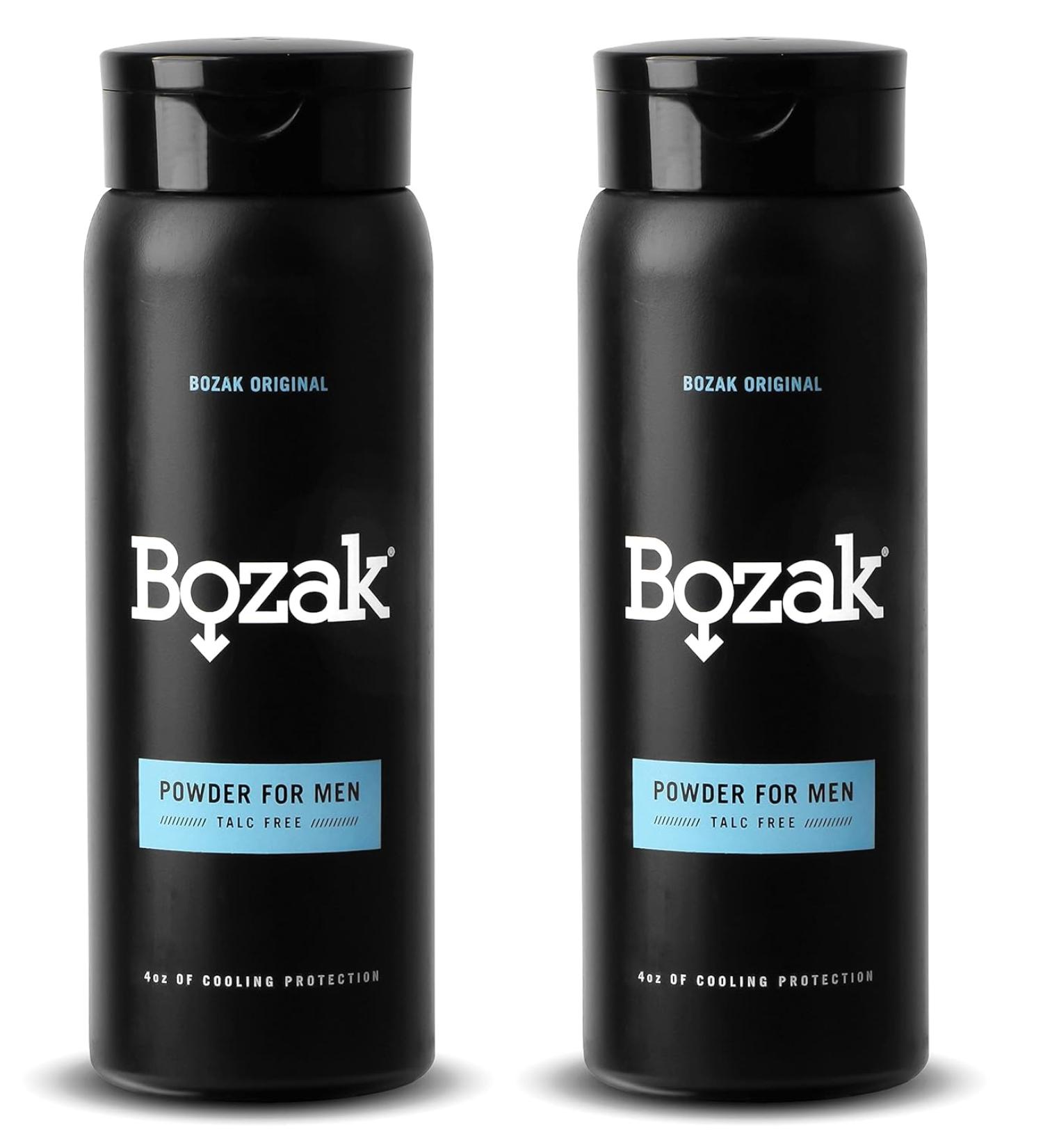 Bozak Cooling Body and Powder for Men Talc Free - Jock Itch Defense - Deodorant Stops Chafing  Absorbs Sweat  and Keeps Skin Dry - with Menthol (4 oz.) – 2 Pack - Buy Online on GoSupps.com