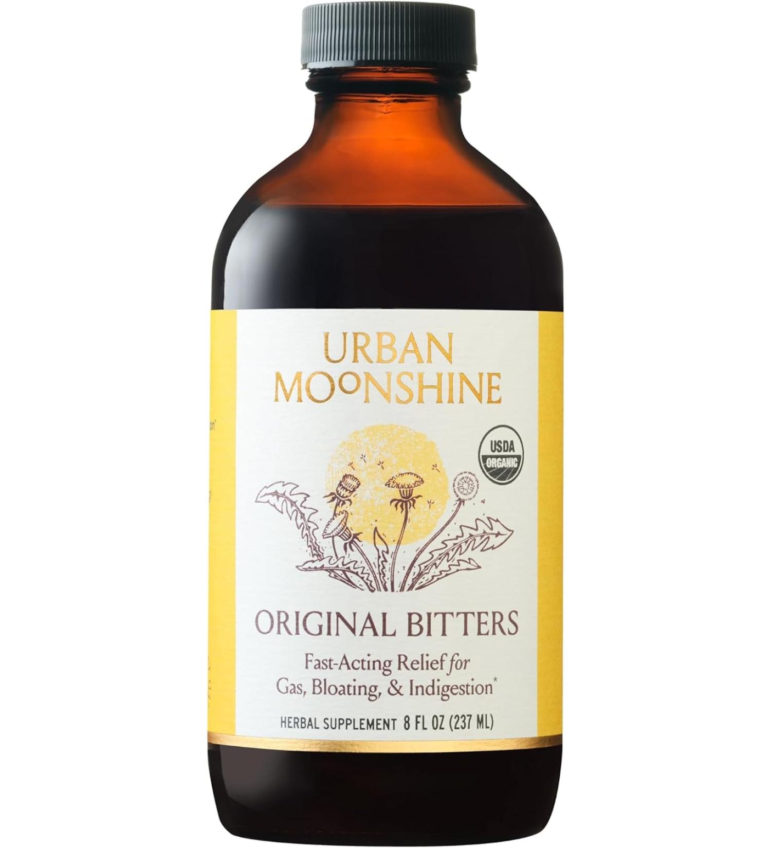Urban Moonshine Original Bitters - Organic, Gluten-Free, 8 fl oz | Premium Cocktail Enhancer - Buy Online on GoSupps.com