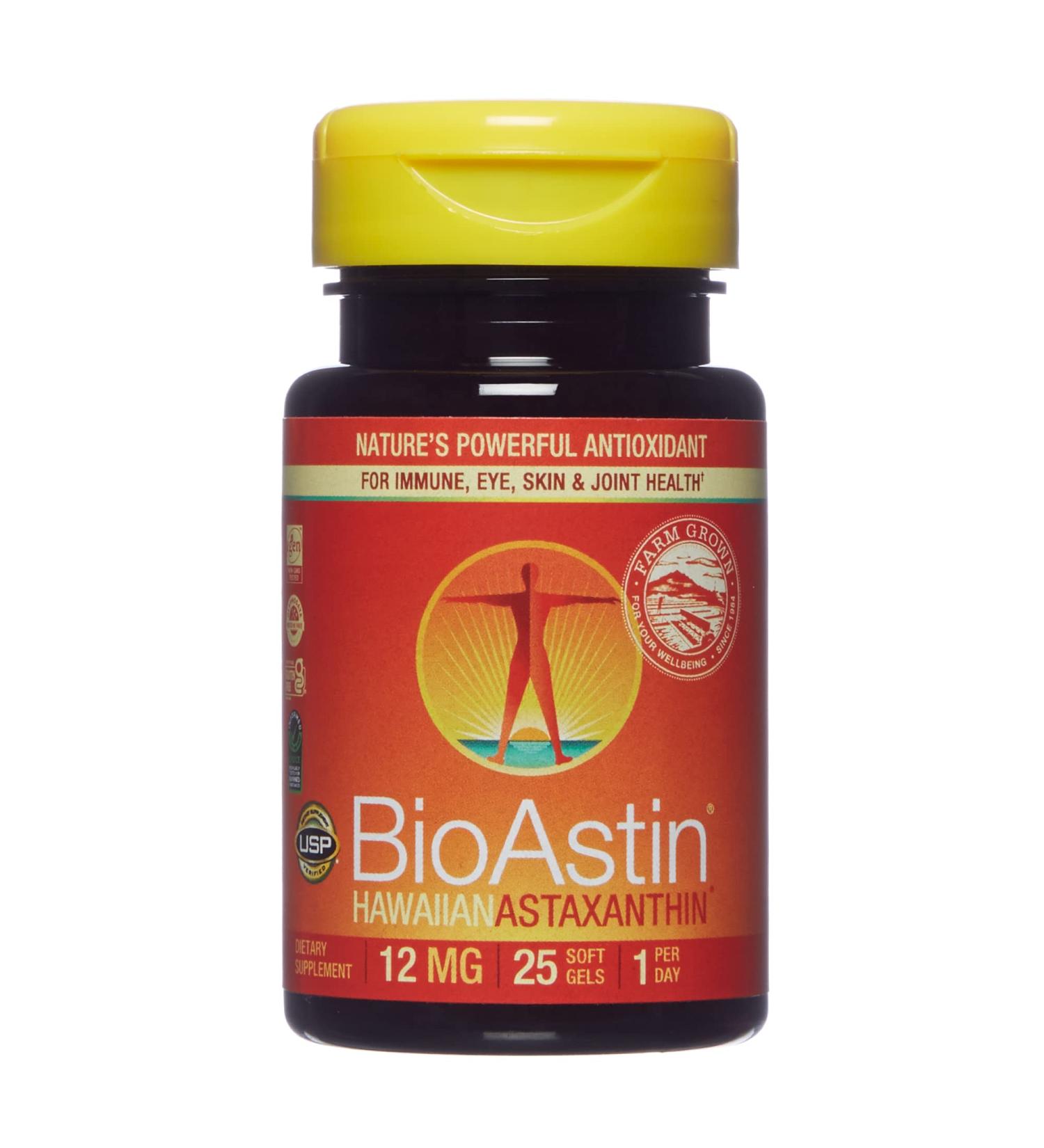 Nutrex Hawaii BioAstin Astaxanthin 12 mg - 25 Gel Caps | Antioxidant Supplement - Buy Online on GoSupps.com