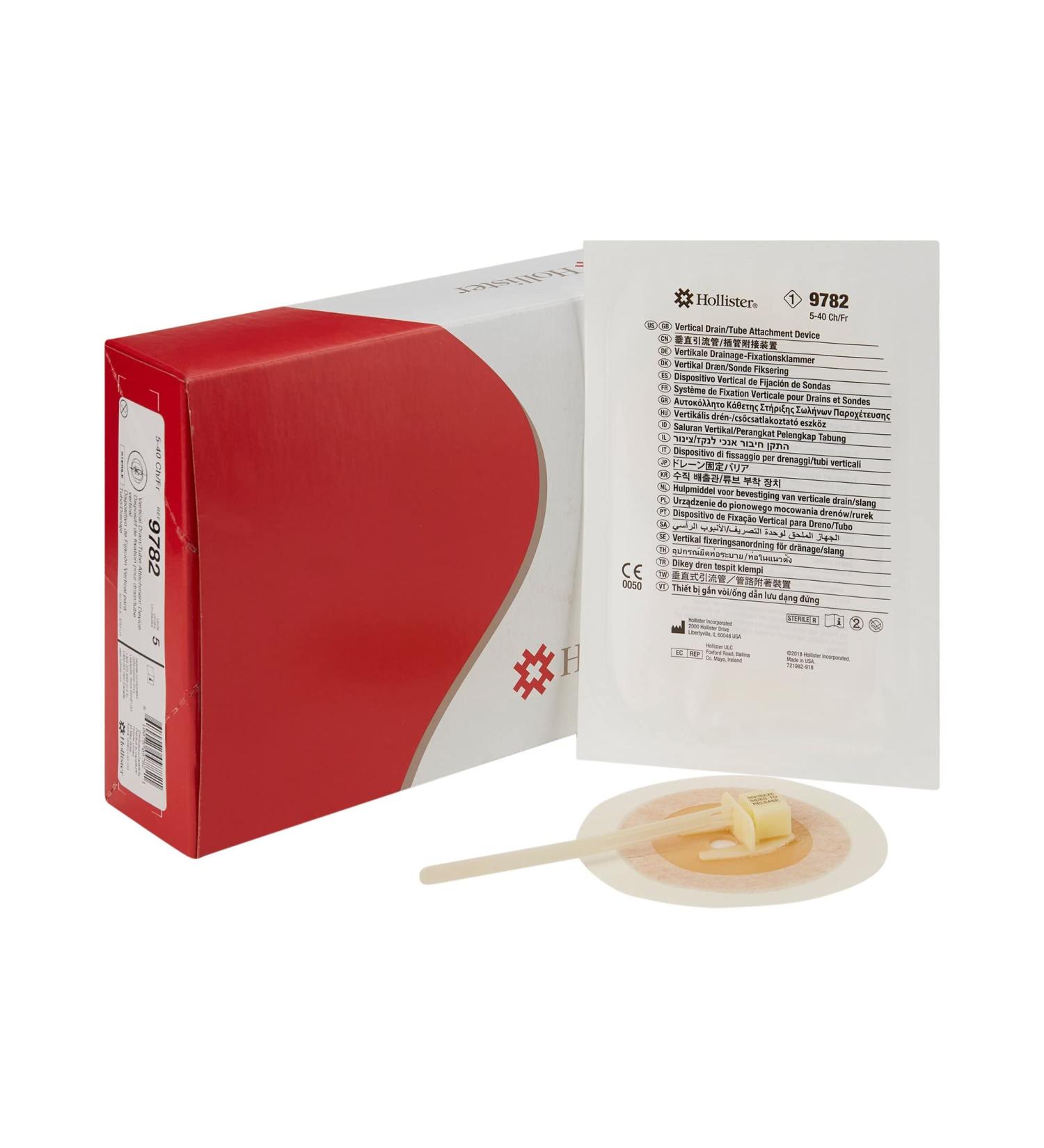 Hollister Drain Tube Attachment Device Vertical - Holds Tubes 5-40 FR | 5 Ct - International Shipping Available - Buy Online on GoSupps.com