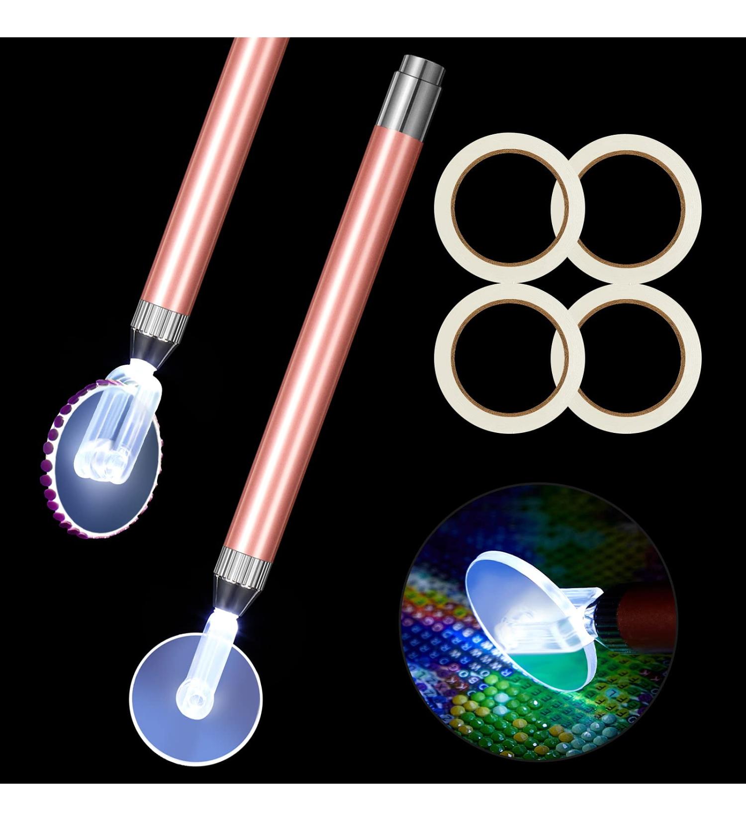 6-Piece LED Diamond Painting Pen Wheel Set with Tape Light Point Drill Pens | Fast & Efficient DIY Diamond Painting Supplies for Jewelry & Nail Art - 5D Diamond Painting Kit - Buy Online on GoSupps.com