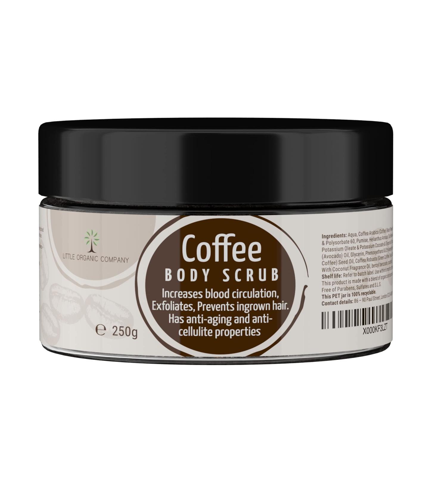 Coffee Body Scrub Exfoliating Energising Smooth Skin a blend of Natural & Organic Ingredients - Buy Online on GoSupps.com