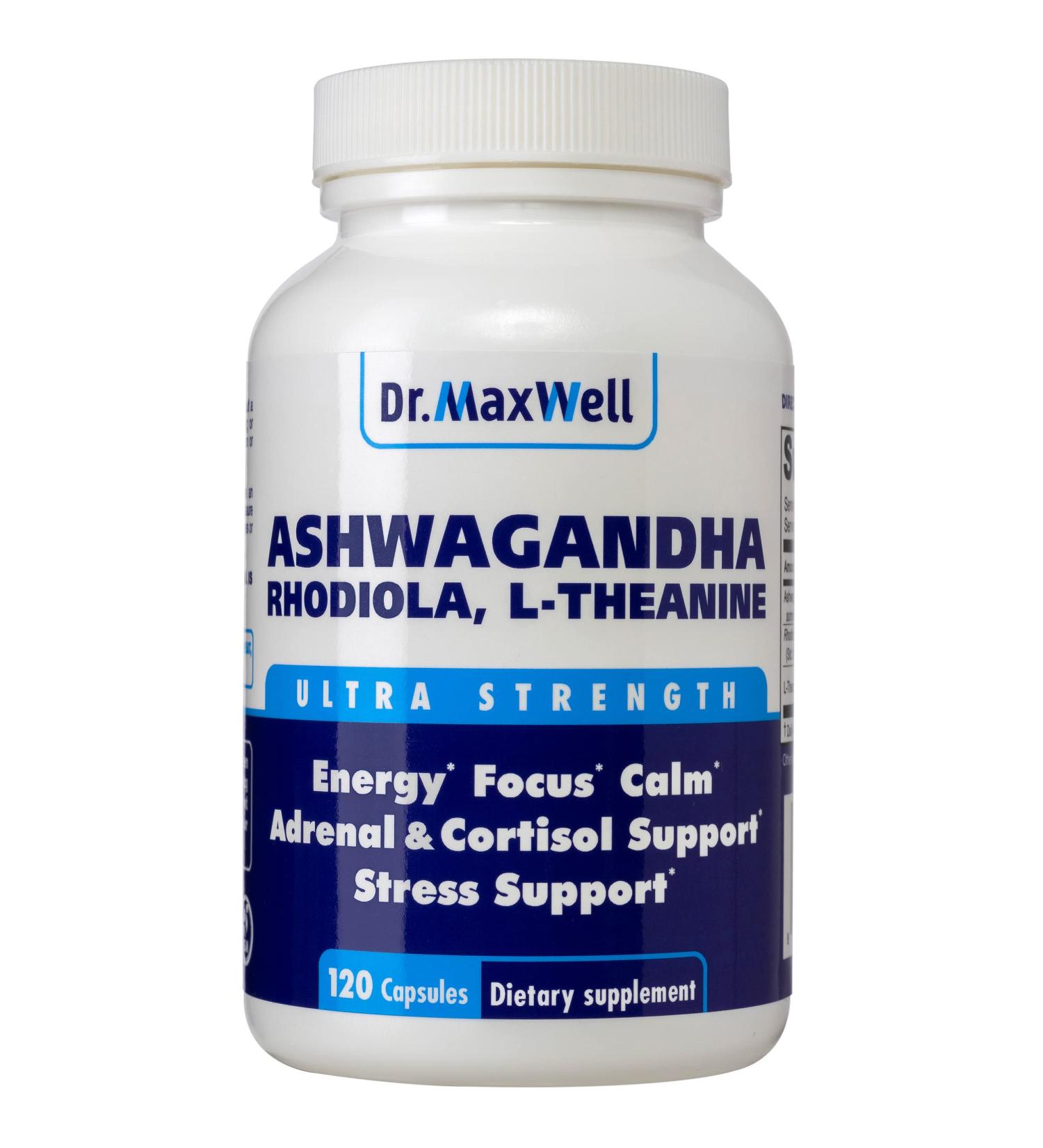 Cortisol Manager & Blocker with Ashwagandha Rhodiola - Adrenal & Thyroid Support Supplement for Stress Relief and Relaxation - Buy Online on GoSupps.com