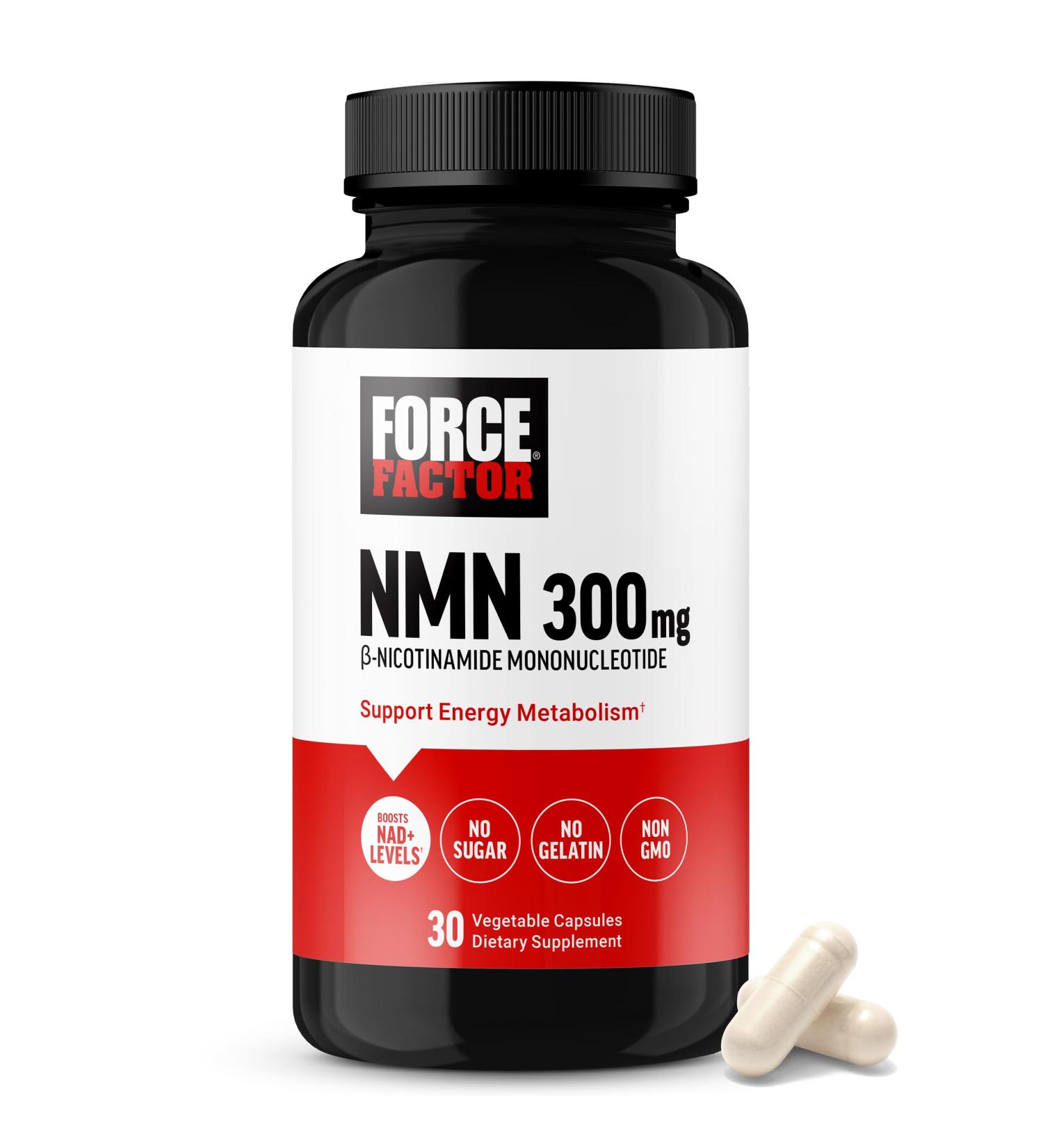 Force Factor NMN Supplement Nicotinamide Mononucleotide to Support Healthy Aging and Energy Metabolism Boosts NAD+ Levels No Gelatin Non-GMO 30 Vegetable Capsules - Buy Online on GoSupps.com