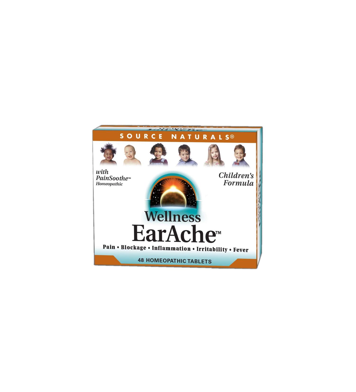 Source Naturals EarAche Relief - 48 Homeopathic Tablets for Fast Wellness - Buy Online on GoSupps.com