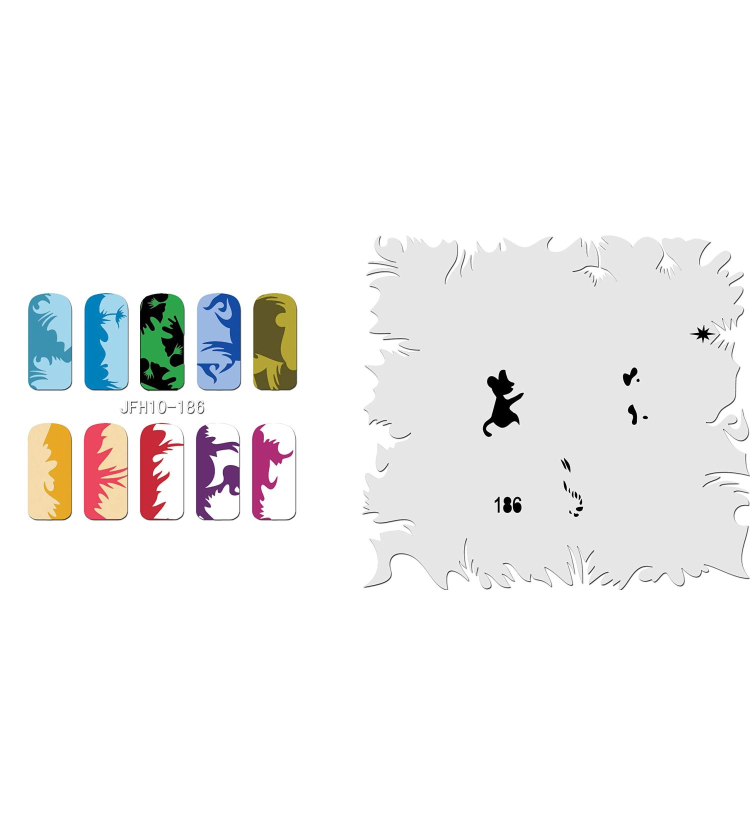 Fingernail stencil (airbrush nail art) Fengda JFH10-186