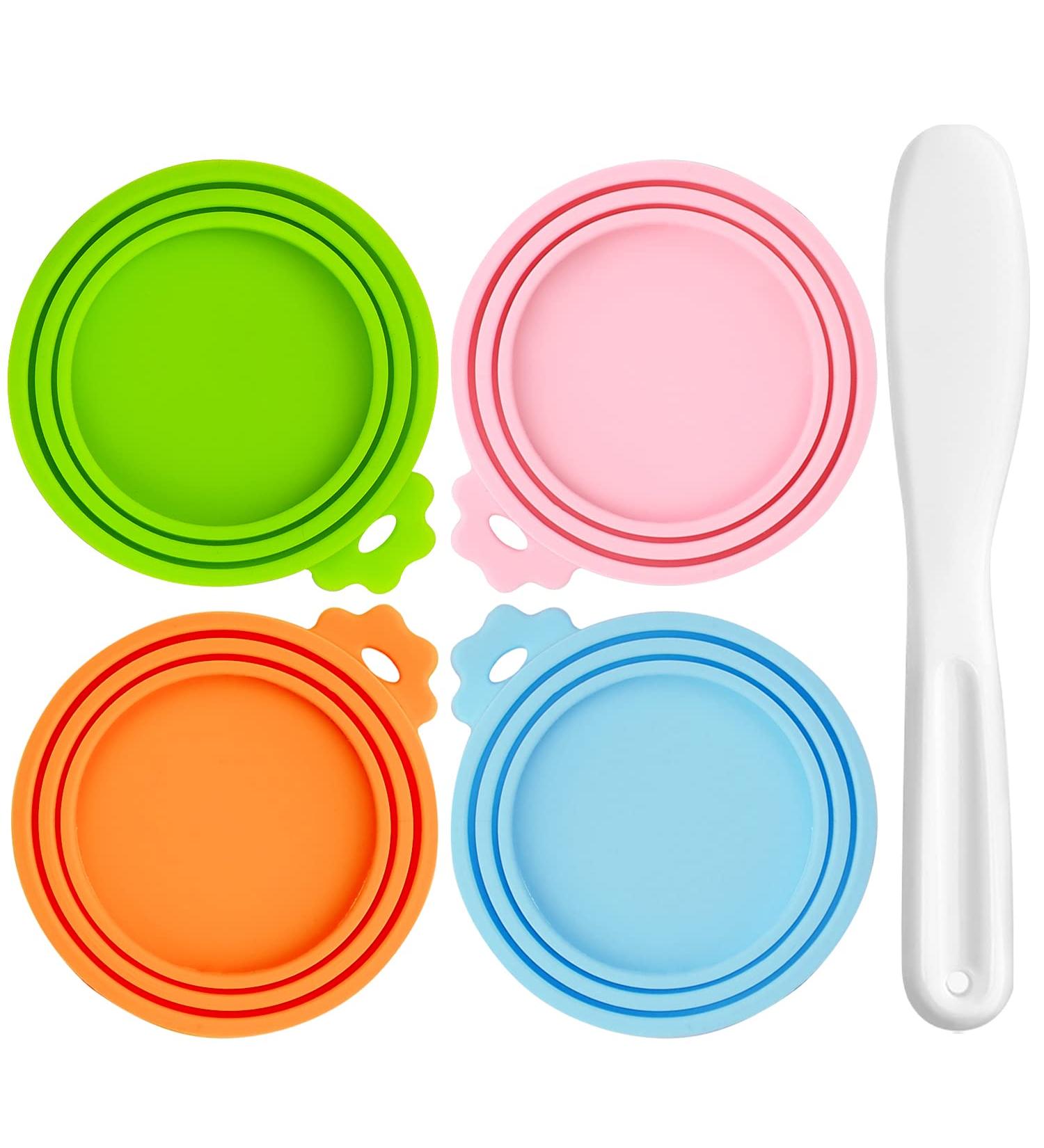 Lydia's Deal 4 Pack Pet Can Covers - Universal Silicone Can Lids | BPA Free & Dishwasher Safe | Fits Most Dog and Cat Food Cans - Buy Online on GoSupps.com