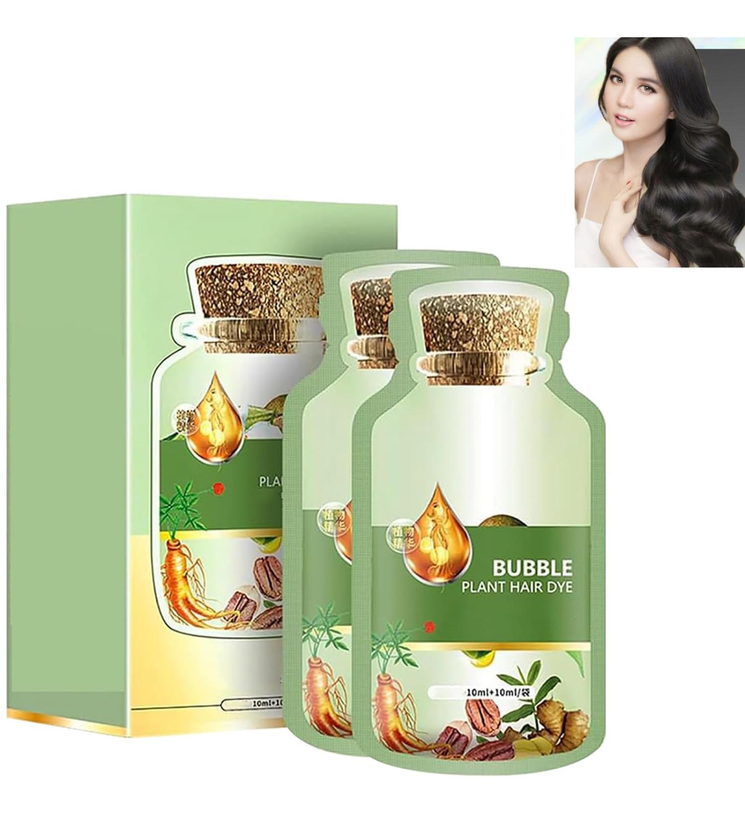 New Botanical Bubble Hair Dye Plant Extract Hair Dye Cream Hair Dyeing Cream Plant Based Hair Dye Shampoo Lazy Botanical Bubble Hair Dye Plant Fruit Hair Dye Cream(Dark brown) - Buy Online on GoSupps.com