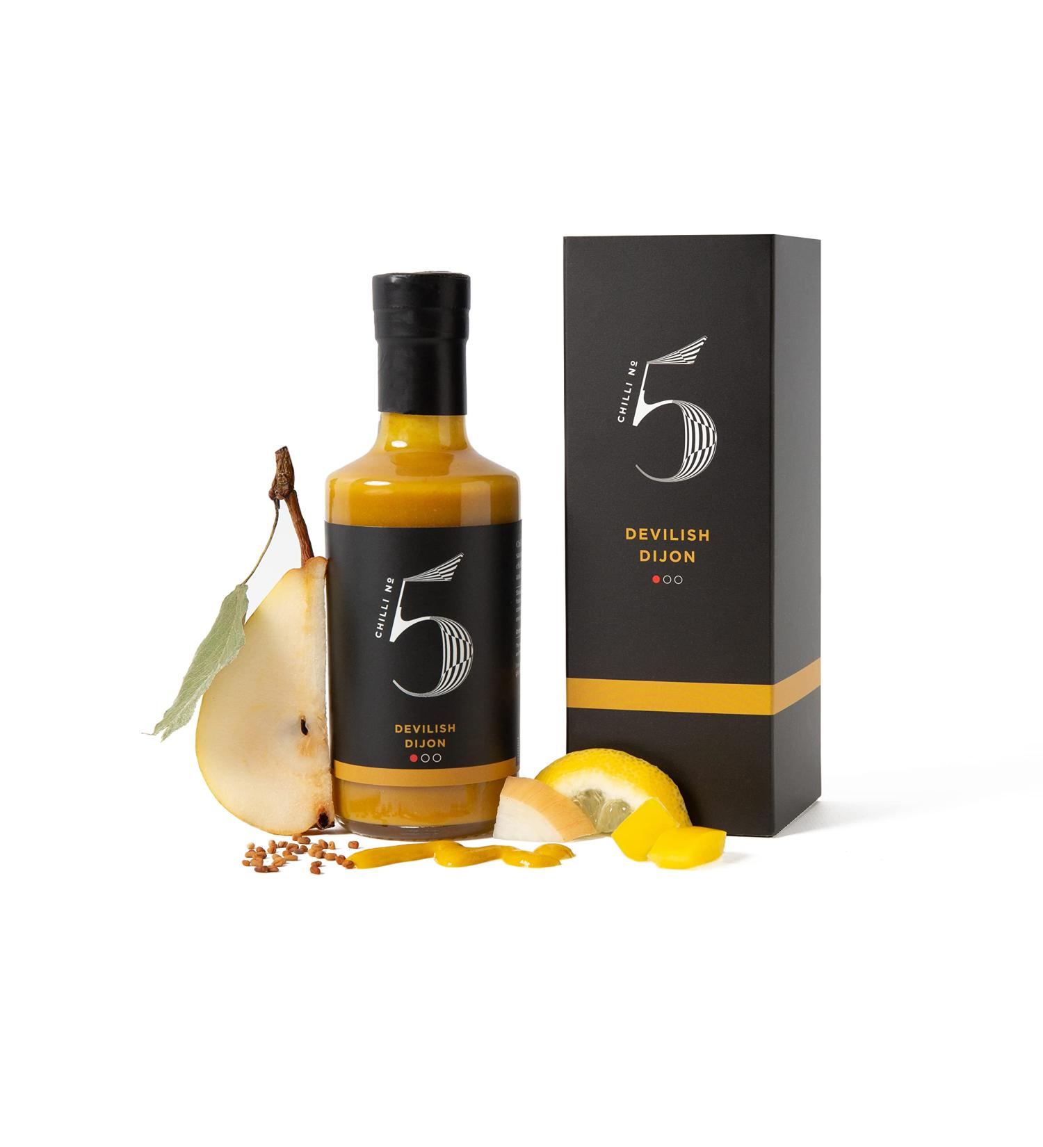  Chilli No. 5 Chilli No. 5 - Devilish Dijon - Gourmet Mustard Chili Hot Sauce - 200ml Bottle - Buy Online on GoSupps.com